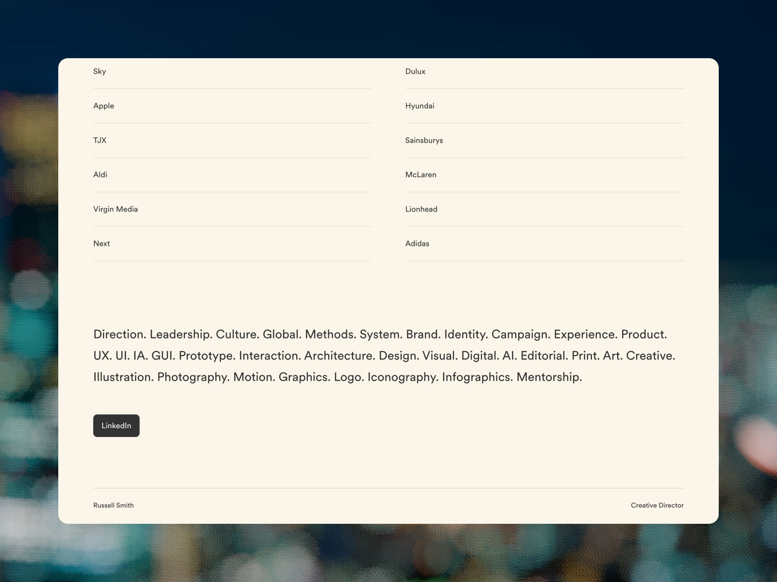 Footer