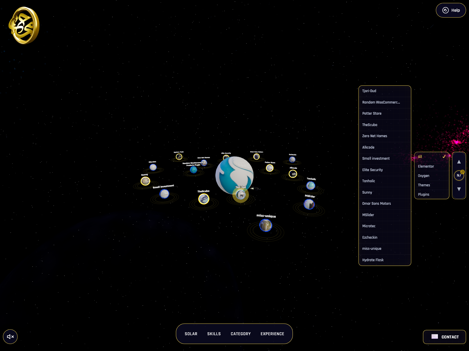 3D Projects Showcase & Interactive Nodes