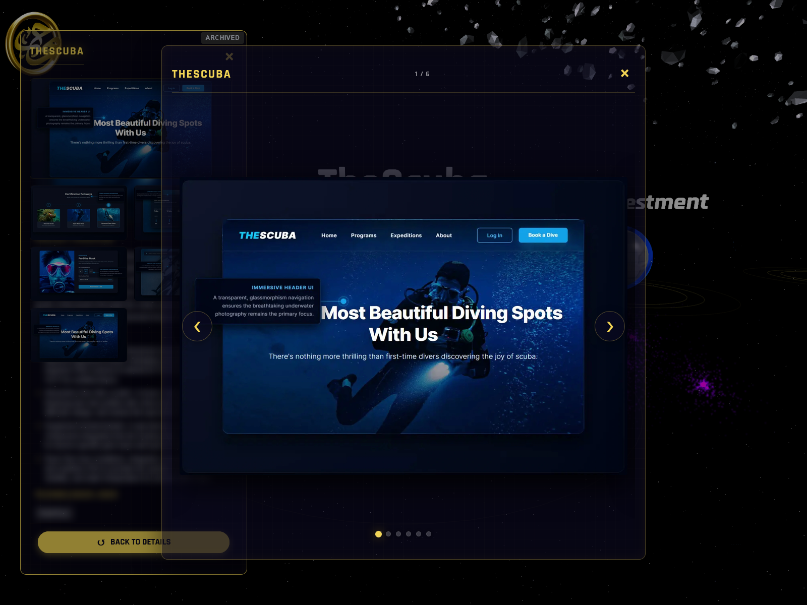 3D Projects Showcase & Interactive Nodes