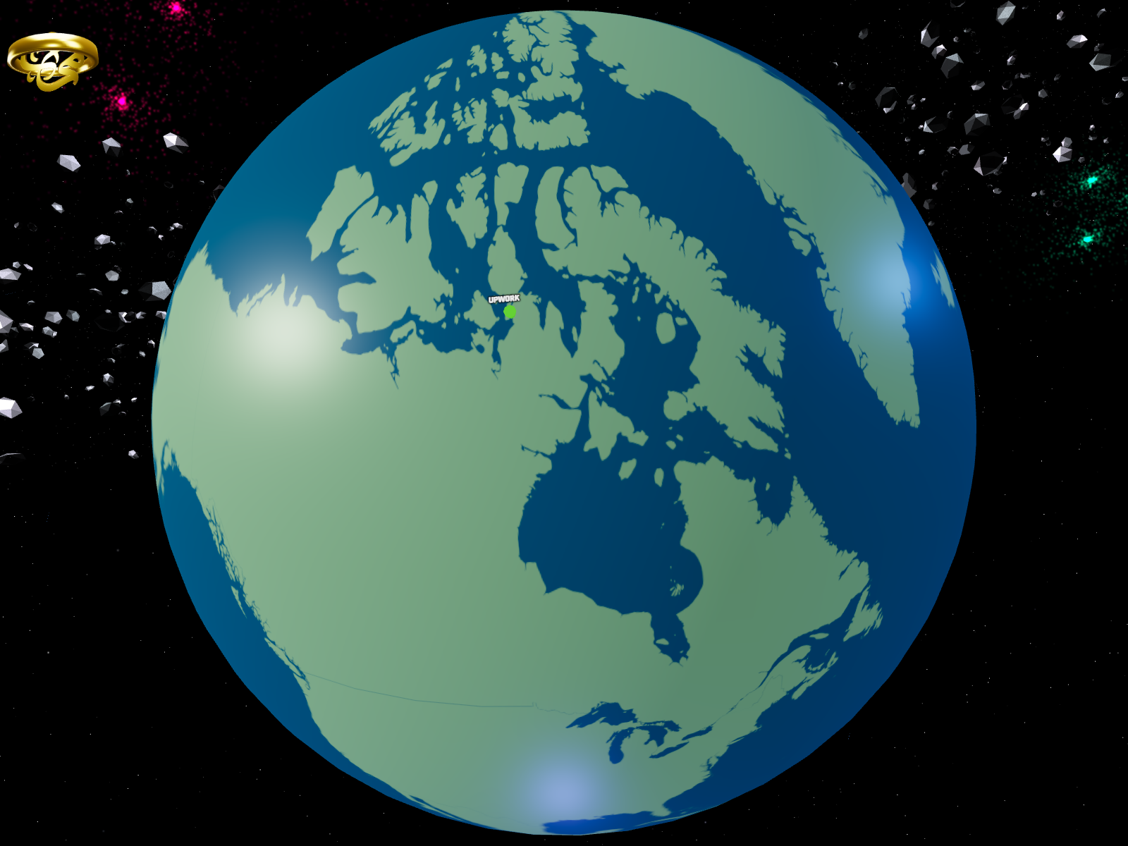 3D Work Experience Location Globe