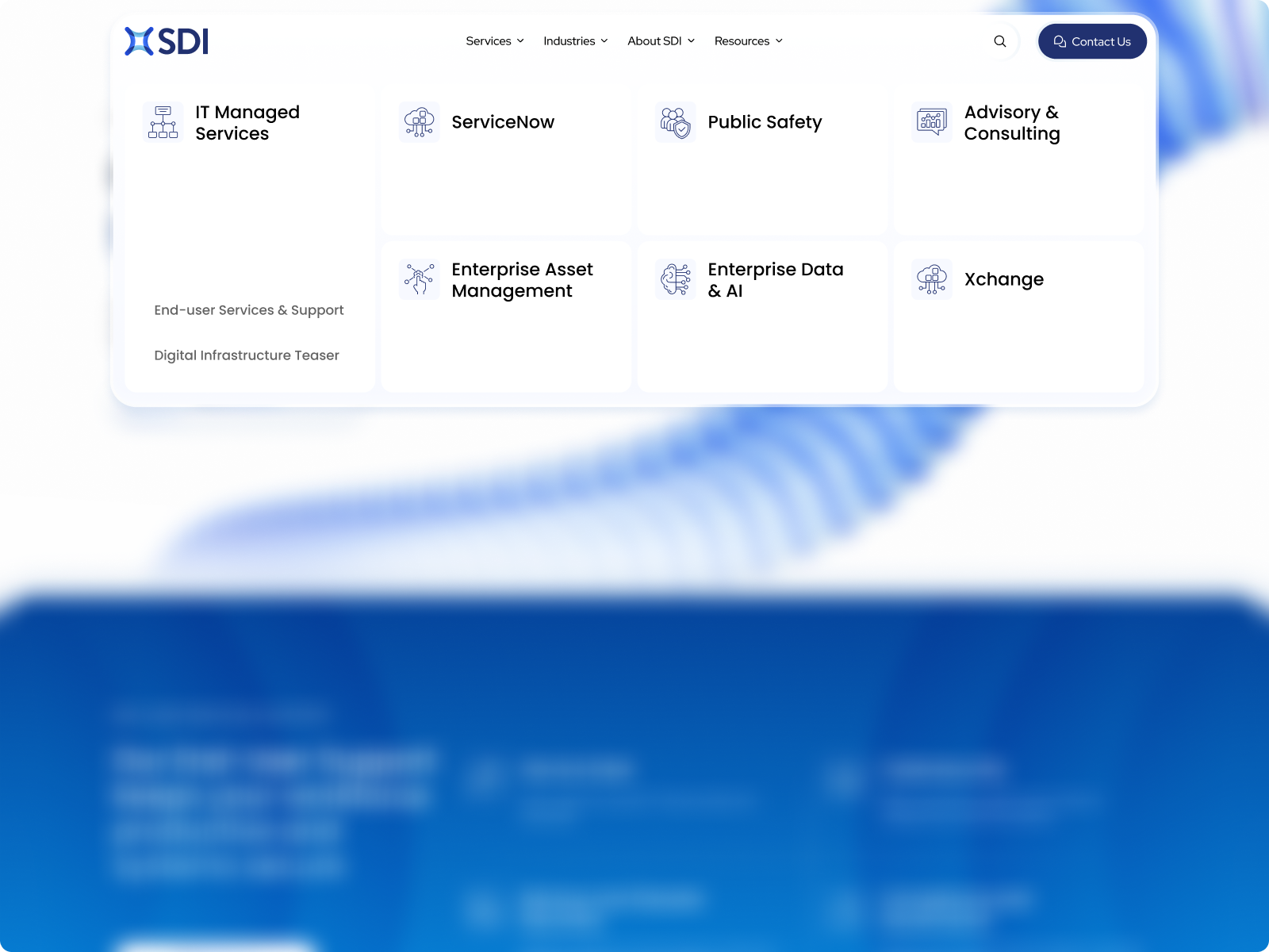 Software Development Firm - Navigation
