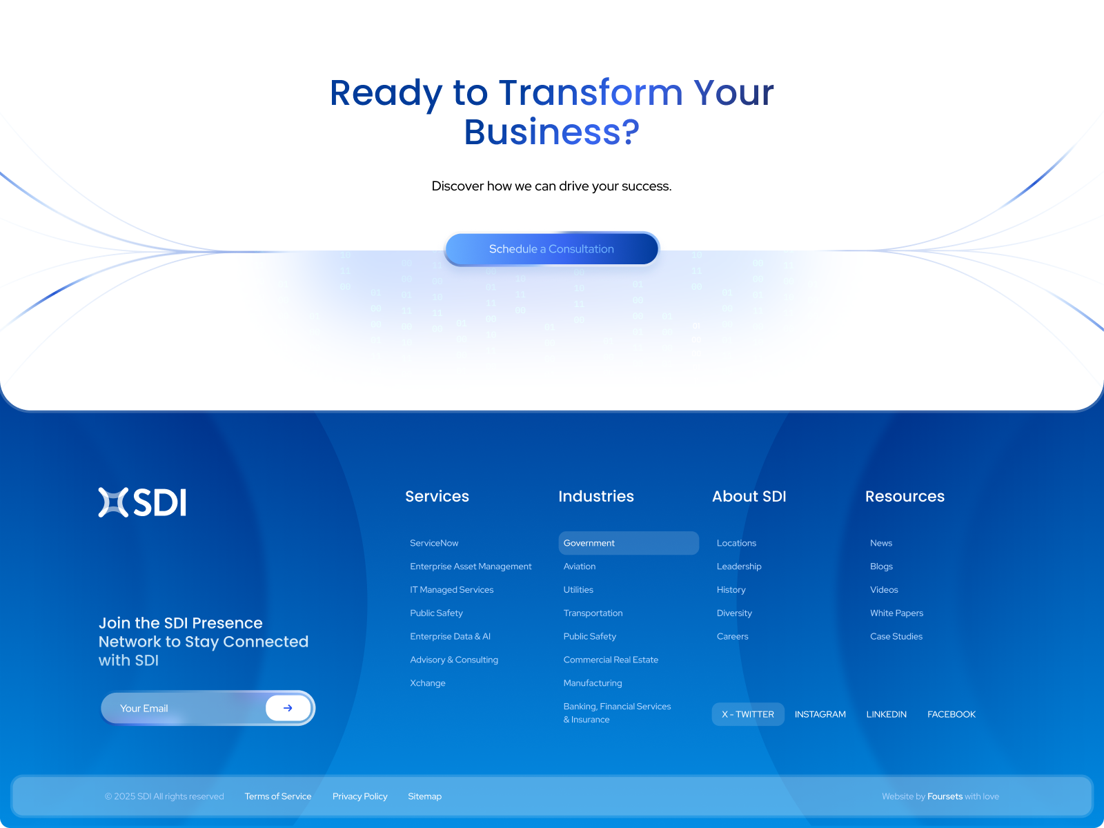 Software Development Firm - Footer