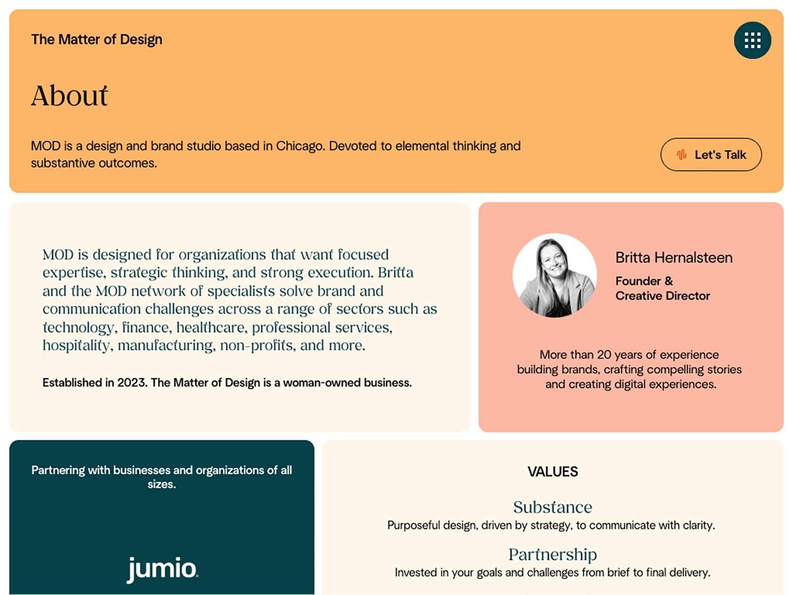 The Matter of Design About