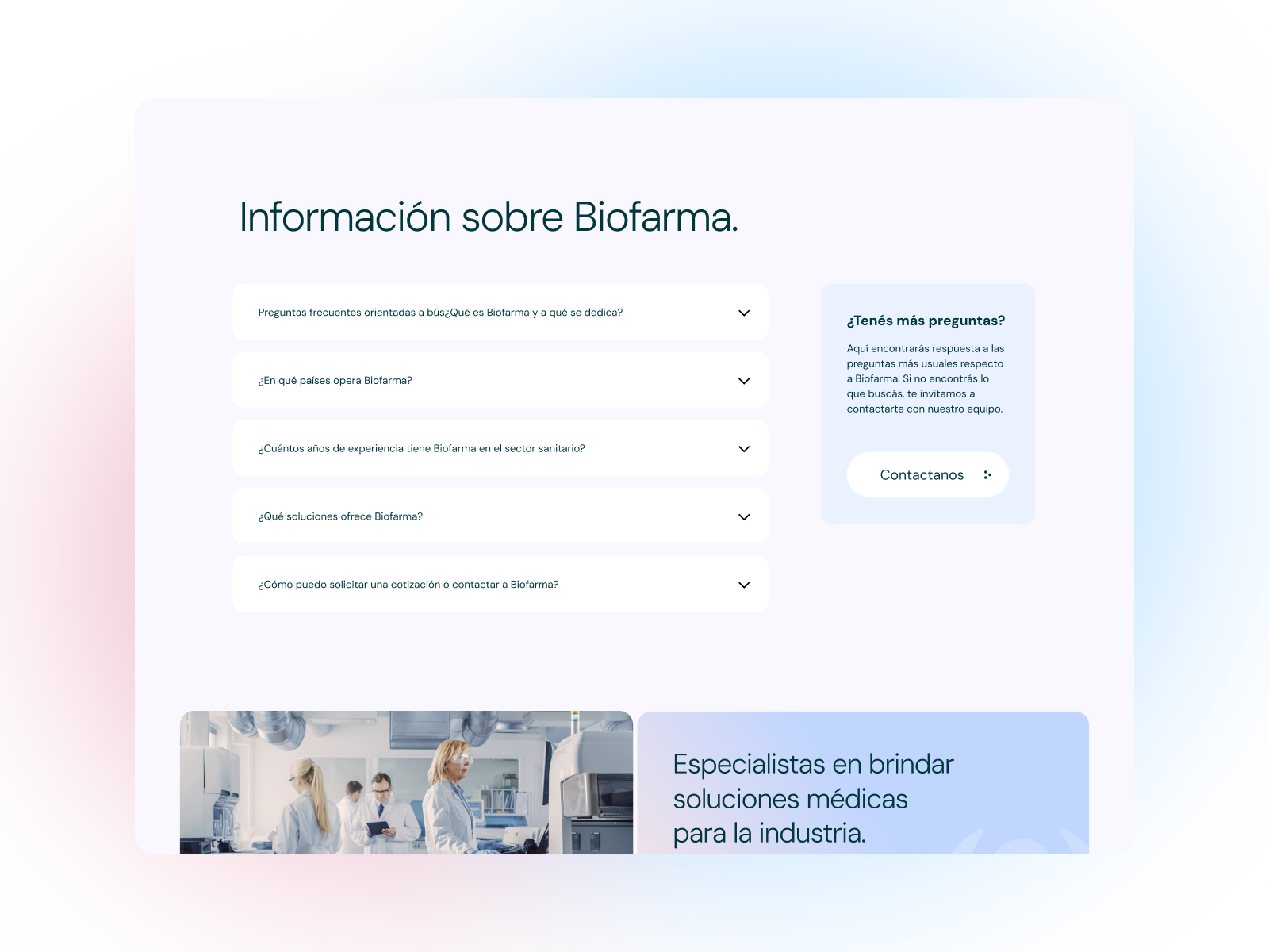 Información sobre Biofarma