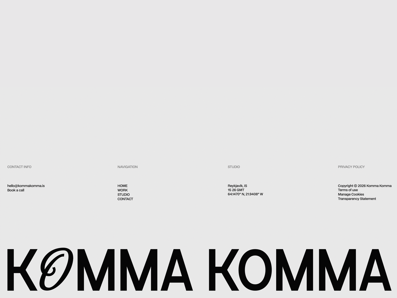 Parallax Footer