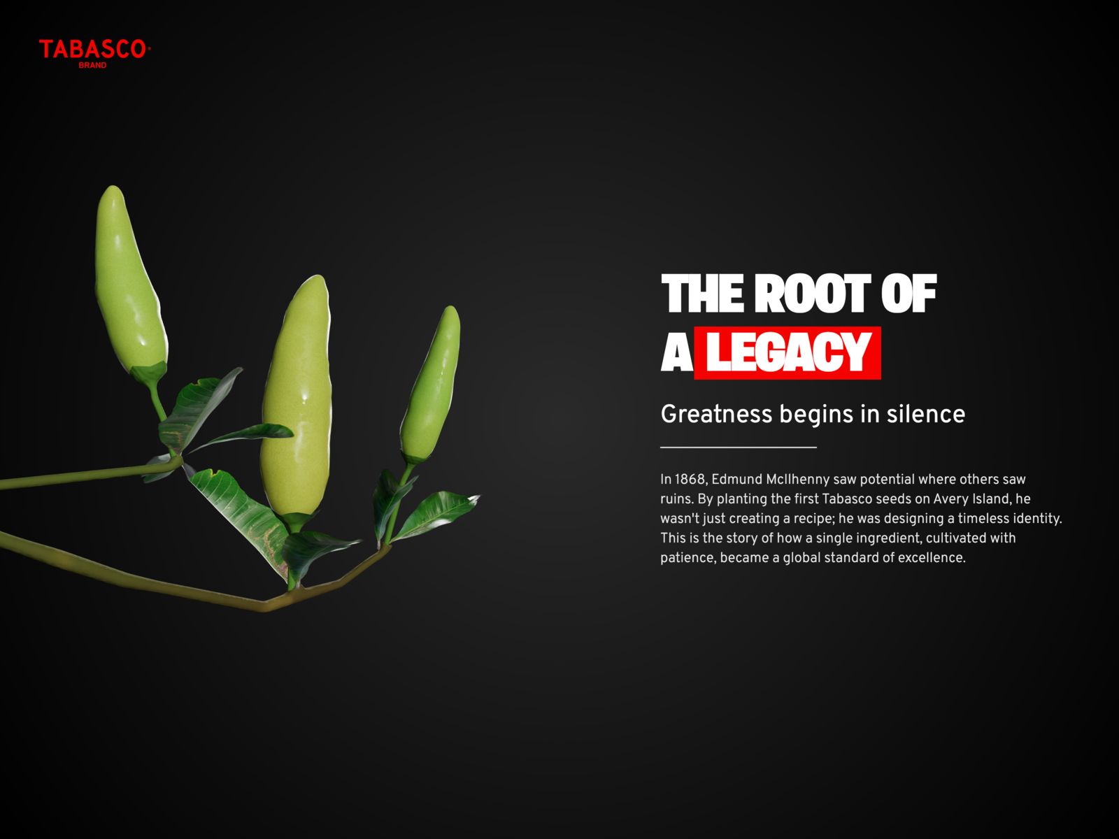 Scroll-driven 3D pepper ripening