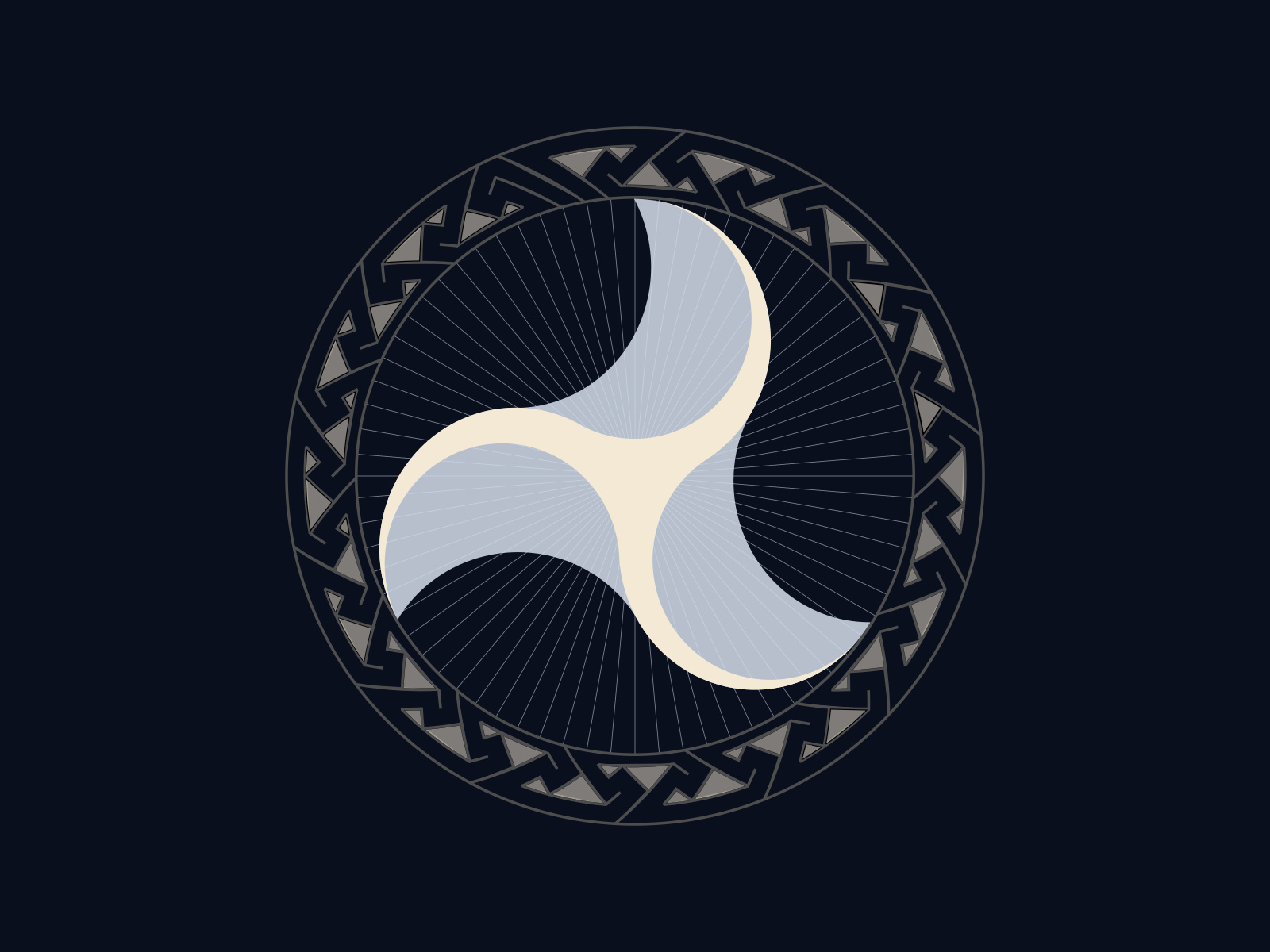 Drawn with compass and straightedge
