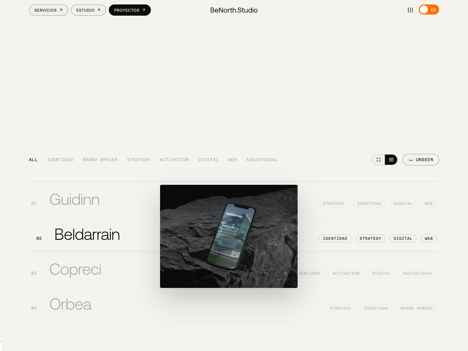 Projects Index