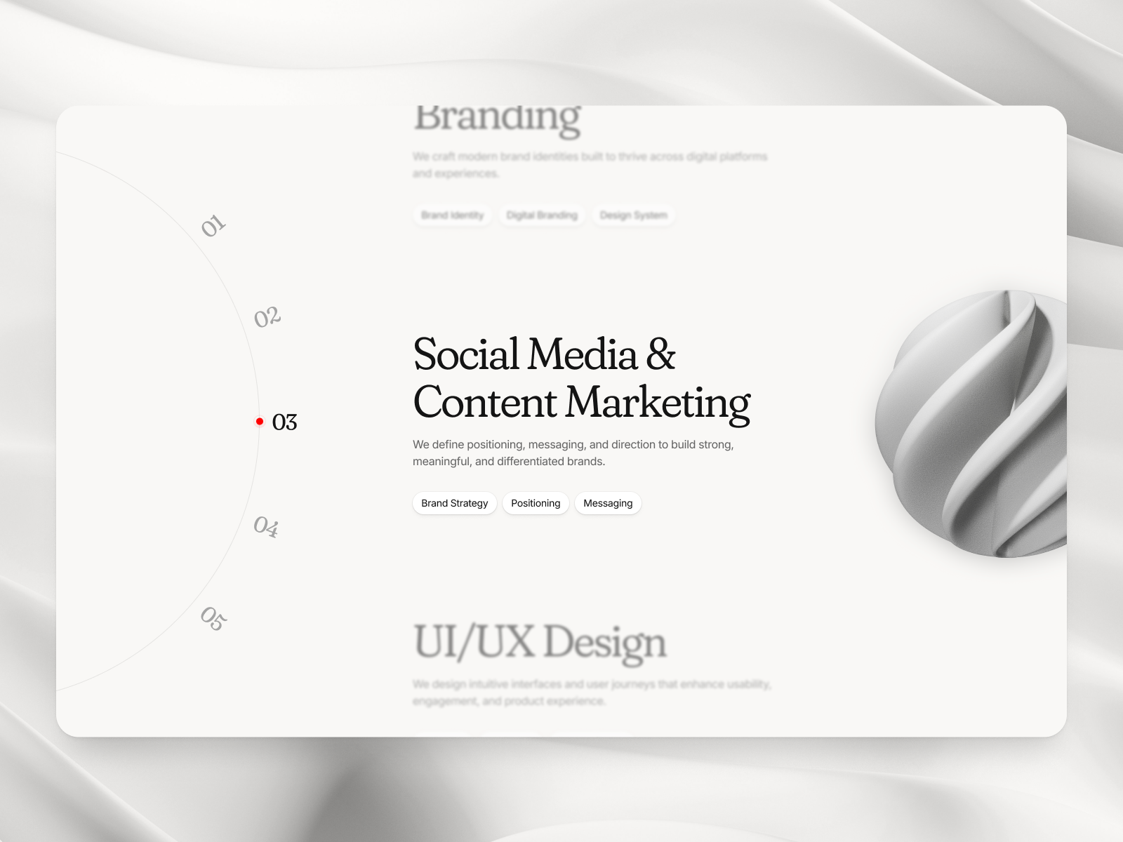 Rotation on scroll