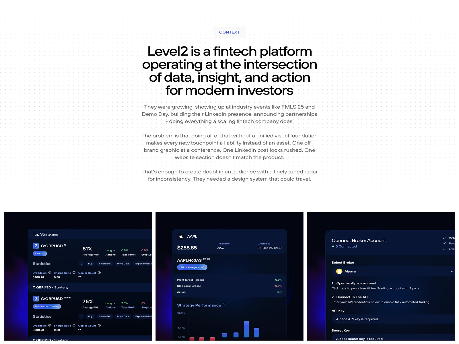 Level2 Dashboard & Design System