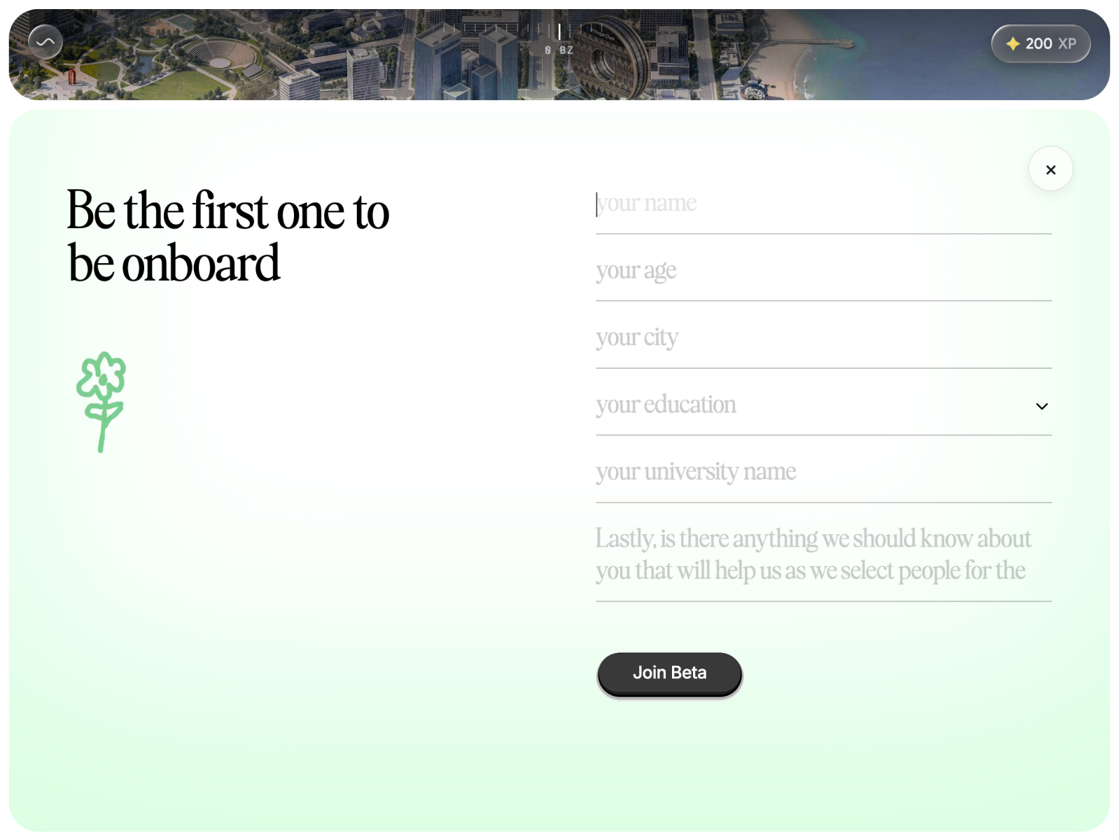 Waitlist Form with Personalized Origami
