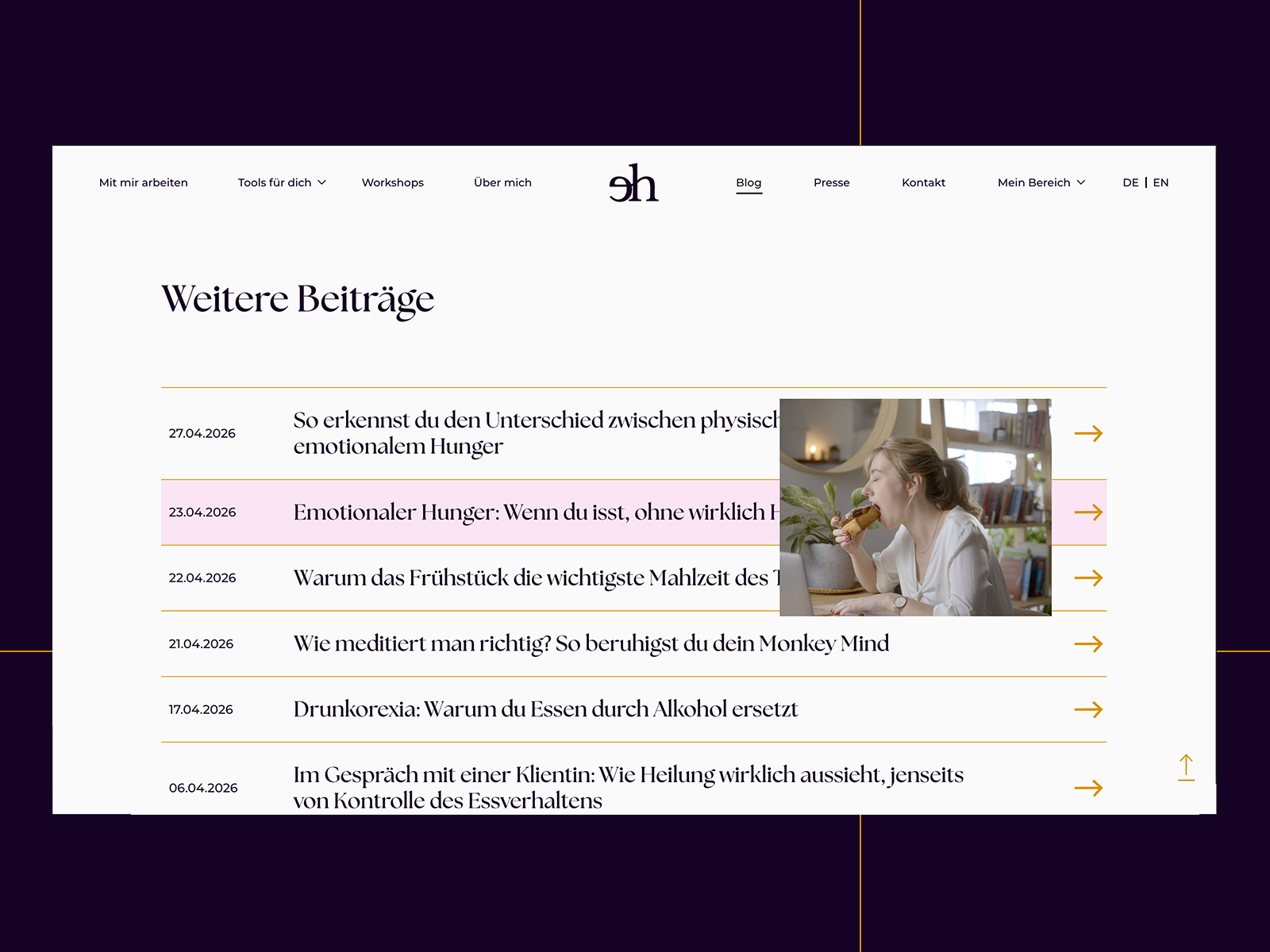 more blog posts hover