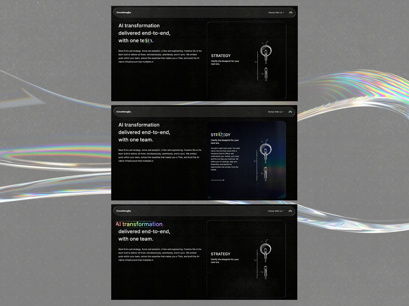 Dynamic Glass Lens Interaction