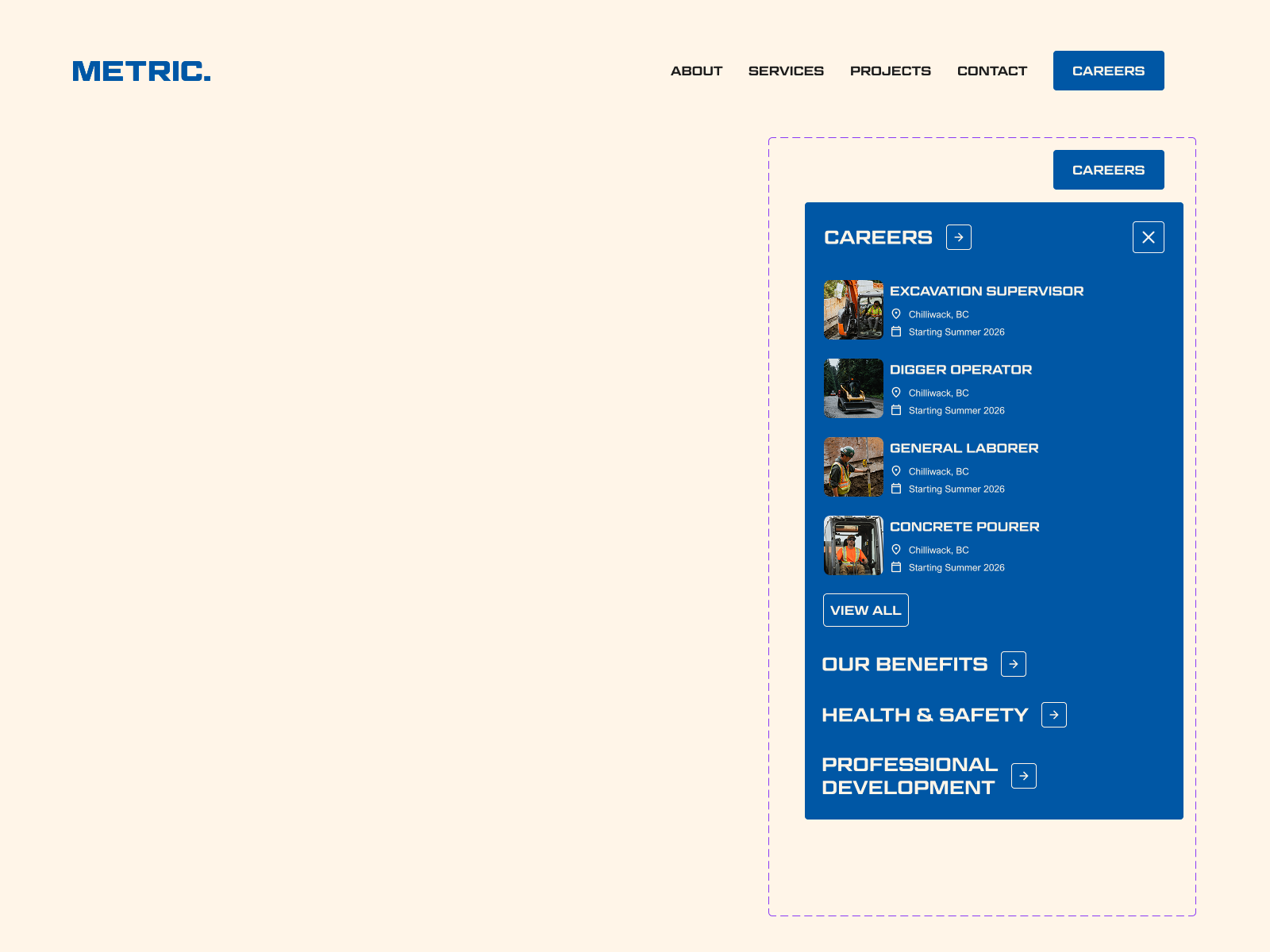 A CMS-Driven Featured Careers Dropdown