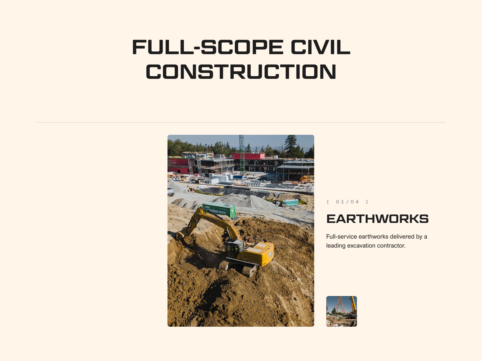 A Interactive Services Section on Scroll...