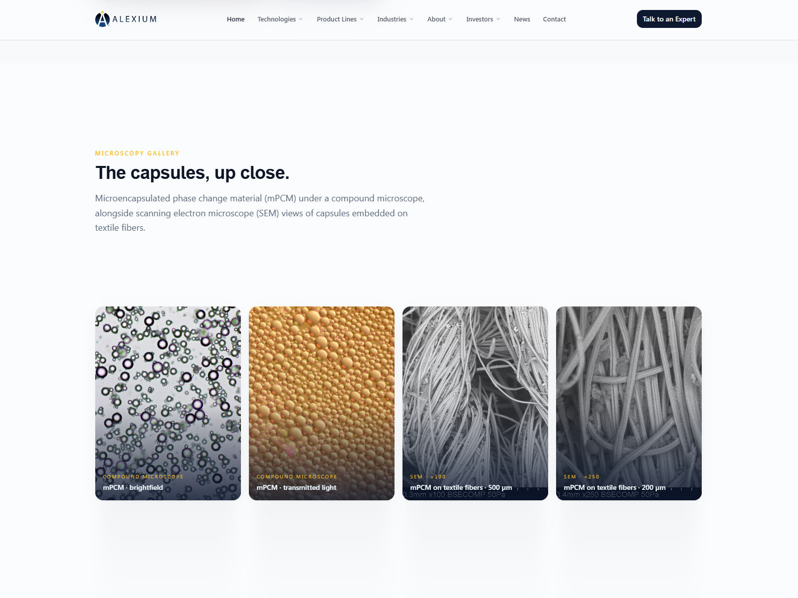 Technical Imagery Showcase