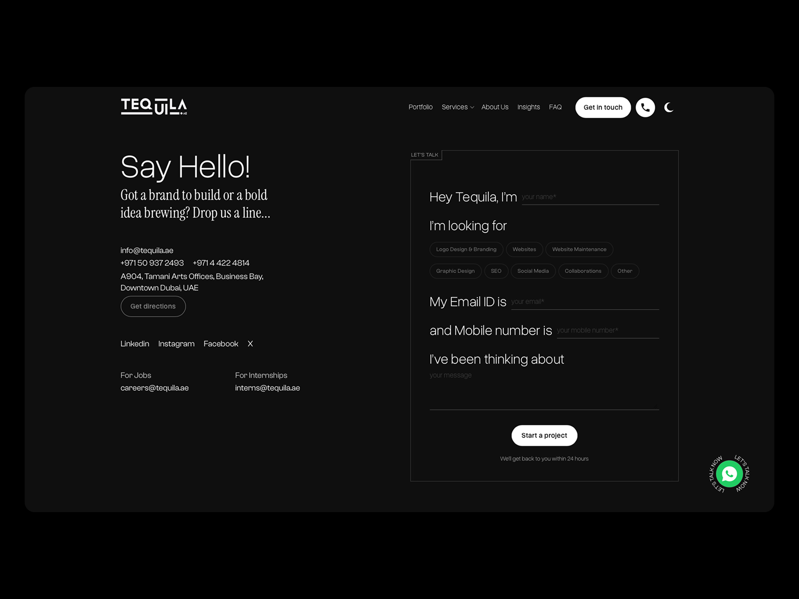 Contact Page