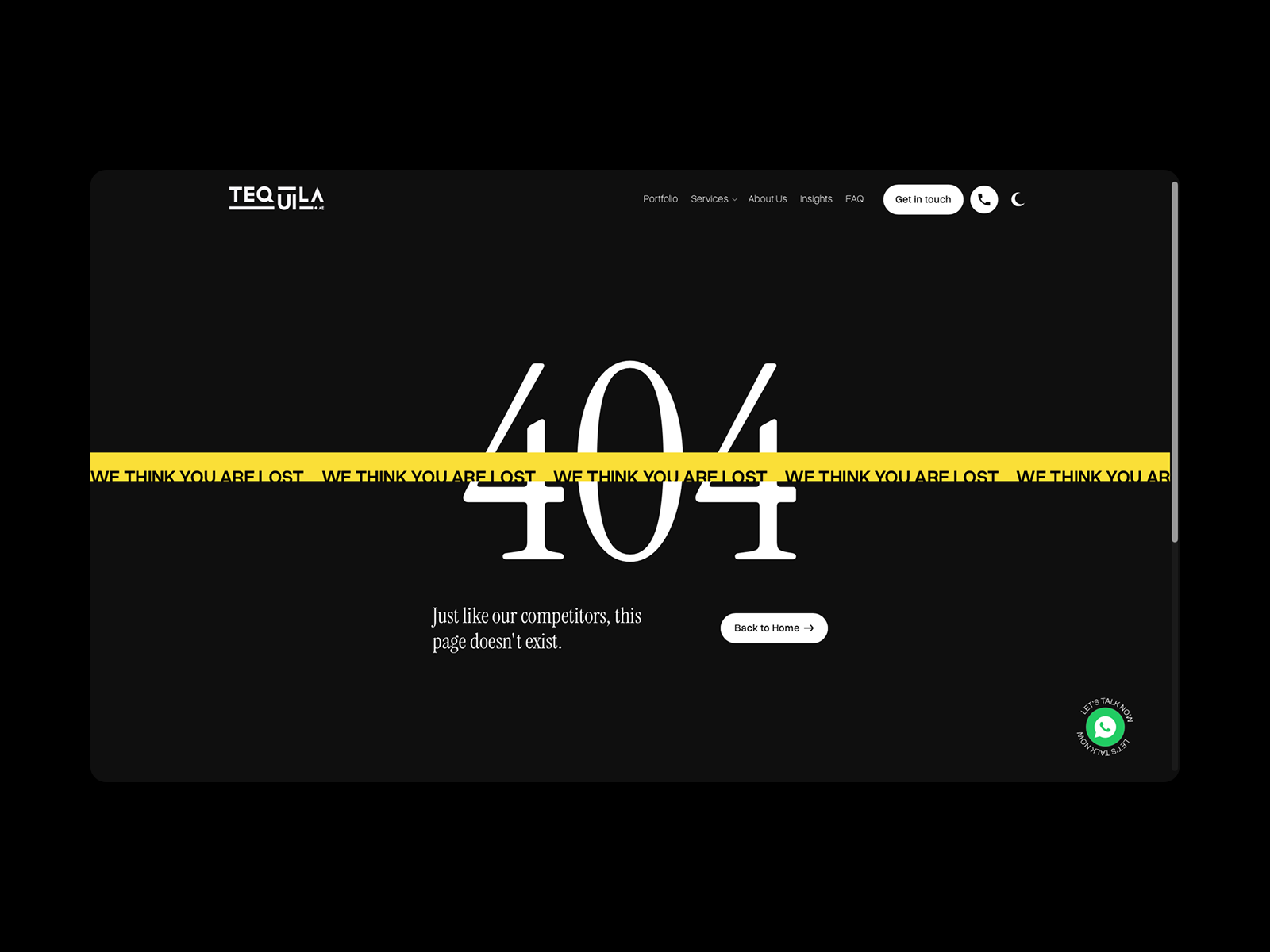 404 Page — Lost But Not Forgotten