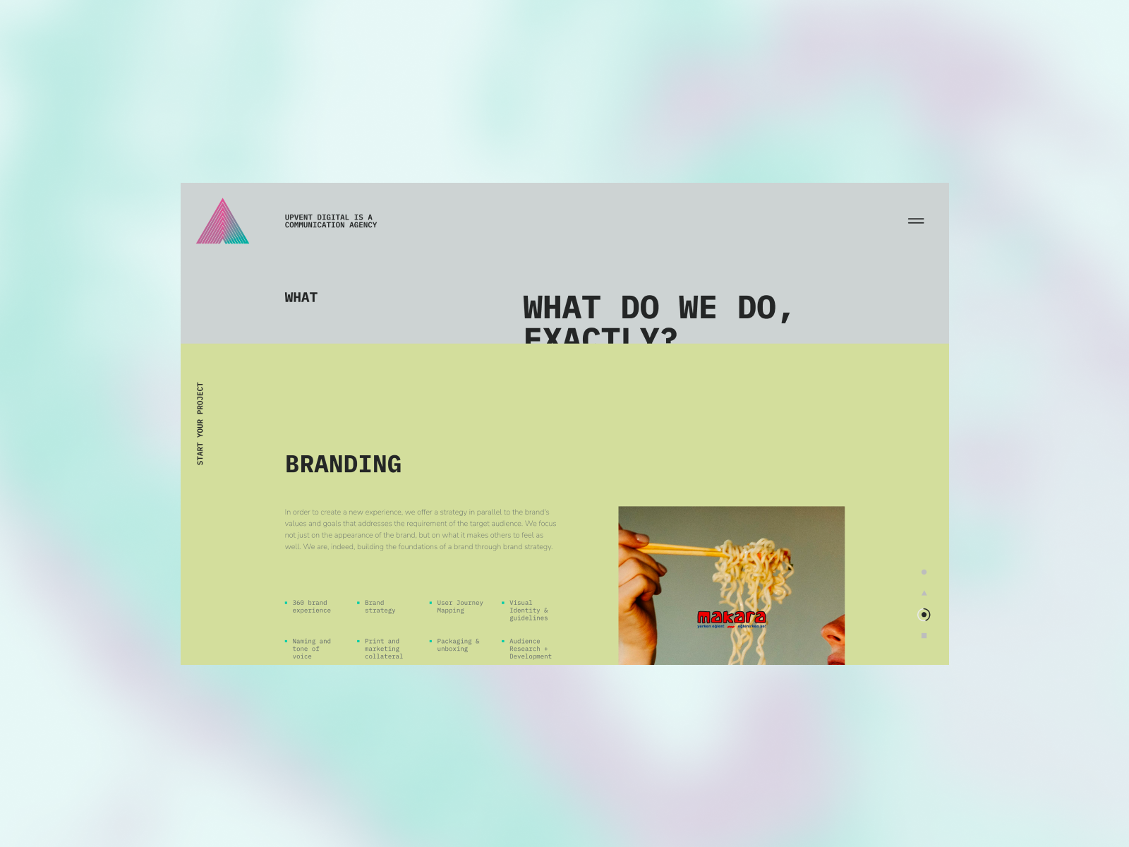 Typography-Driven Hero with ASCII Characters