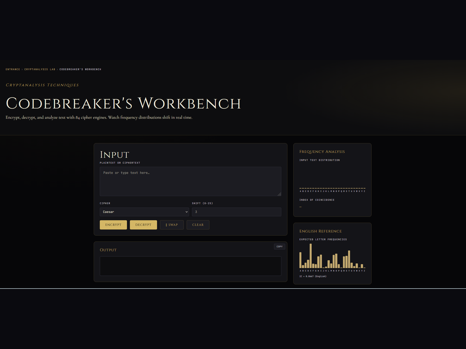 Interactive Cipher Engine