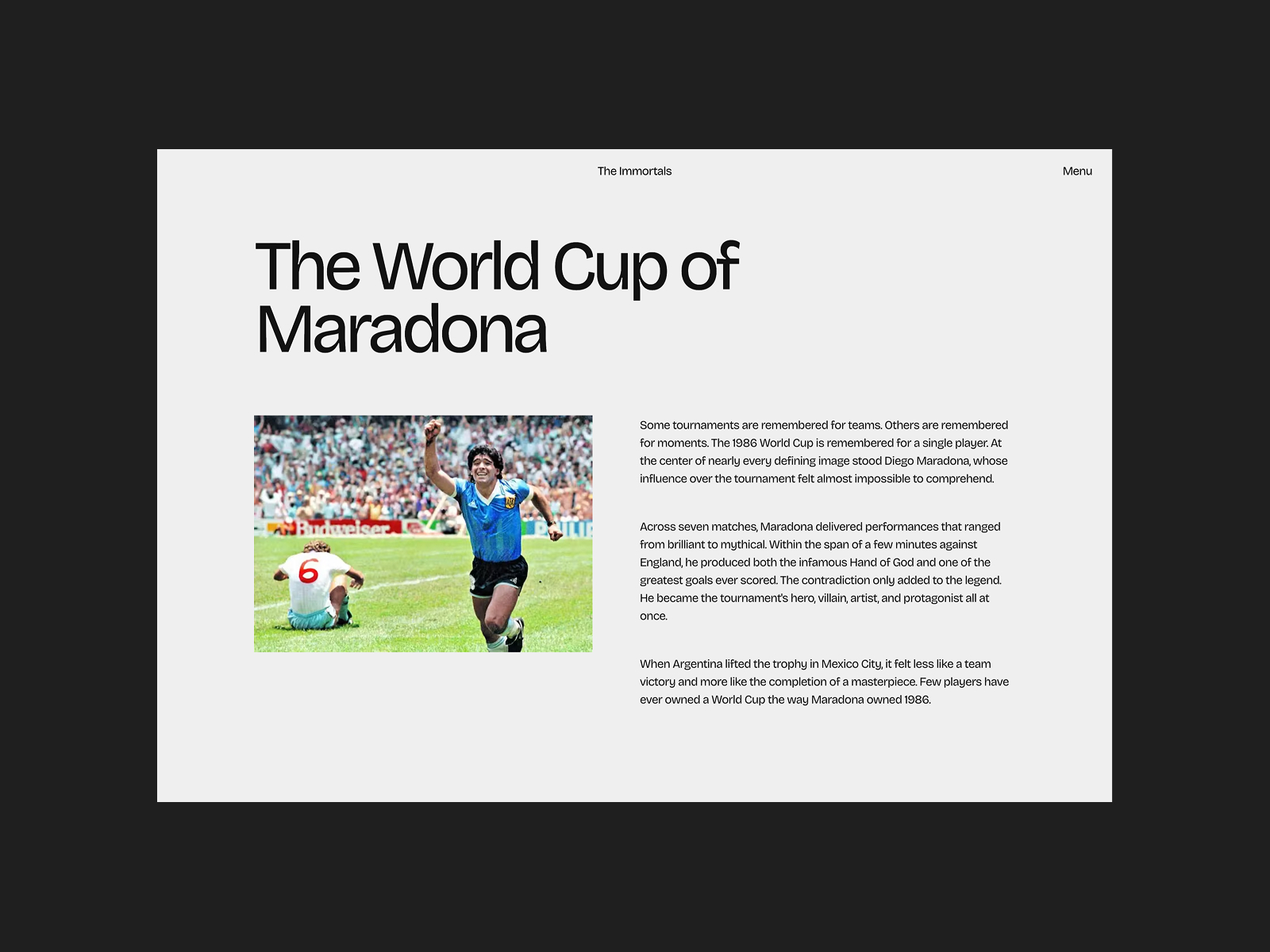 World Cup Story