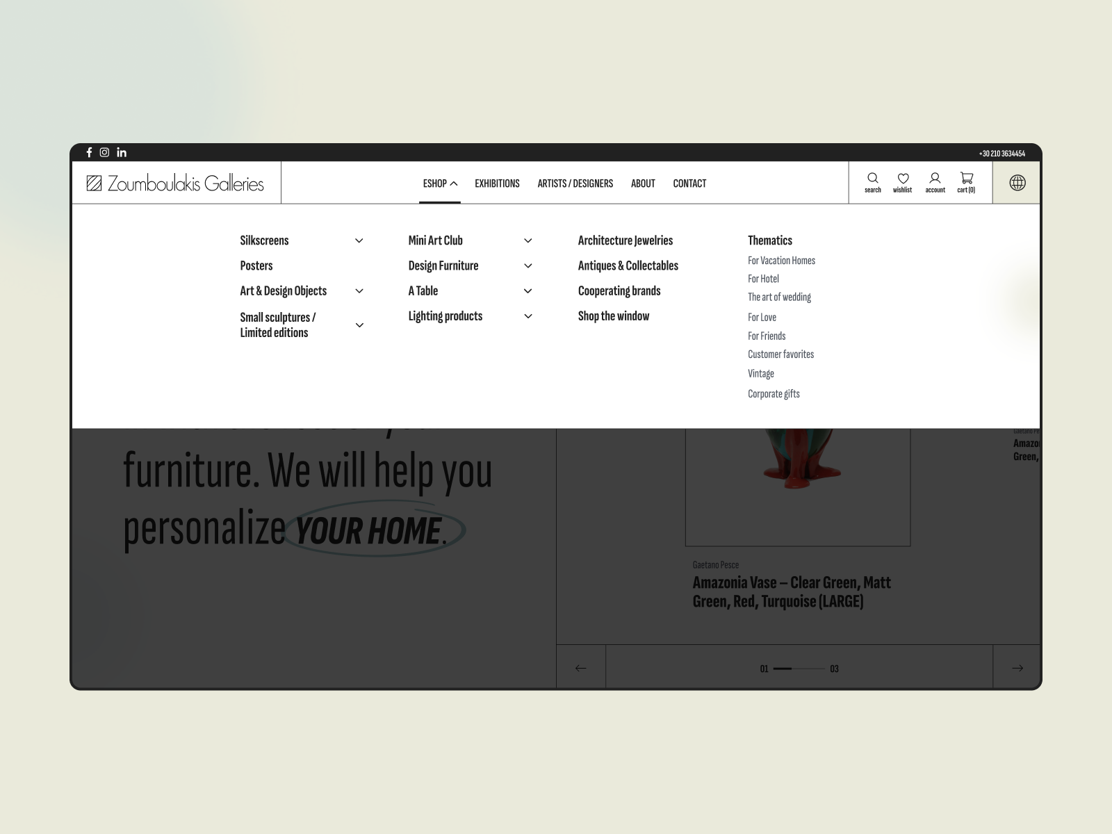 Structured Mega Menu Navigation