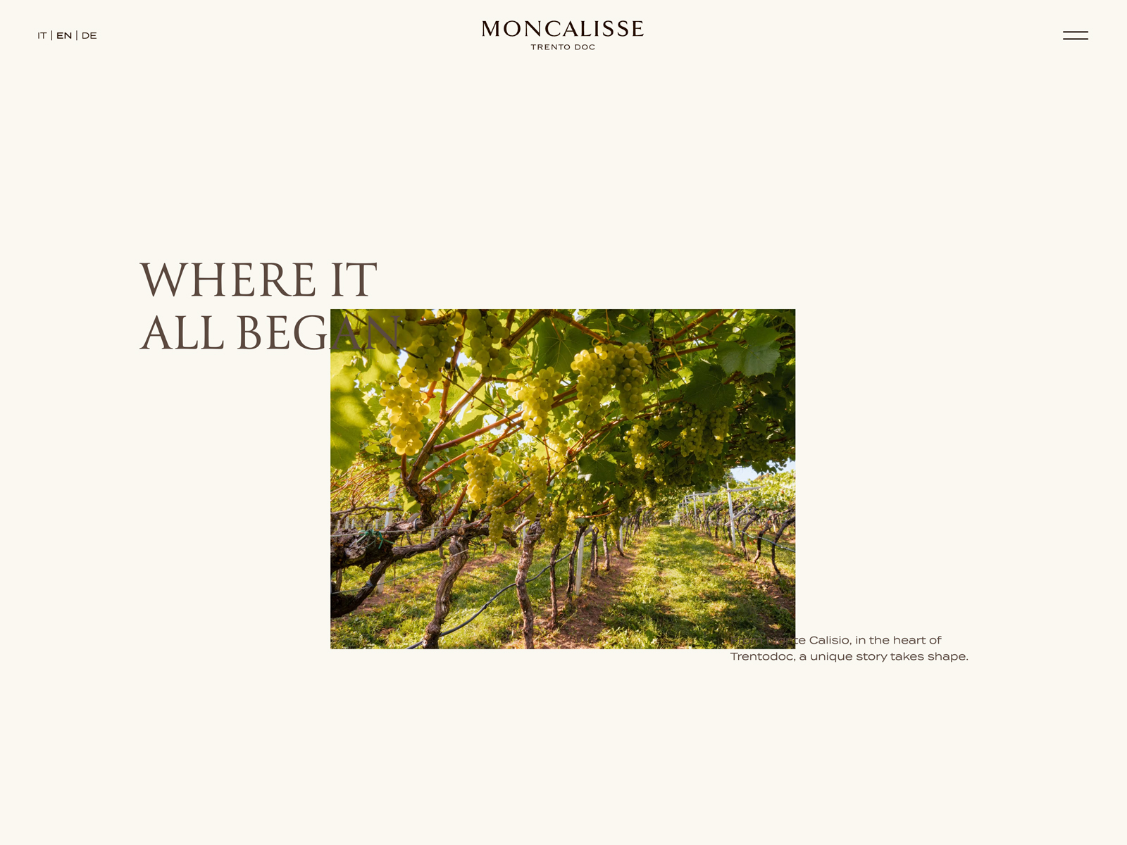 Moncalisse - Homepage Hero