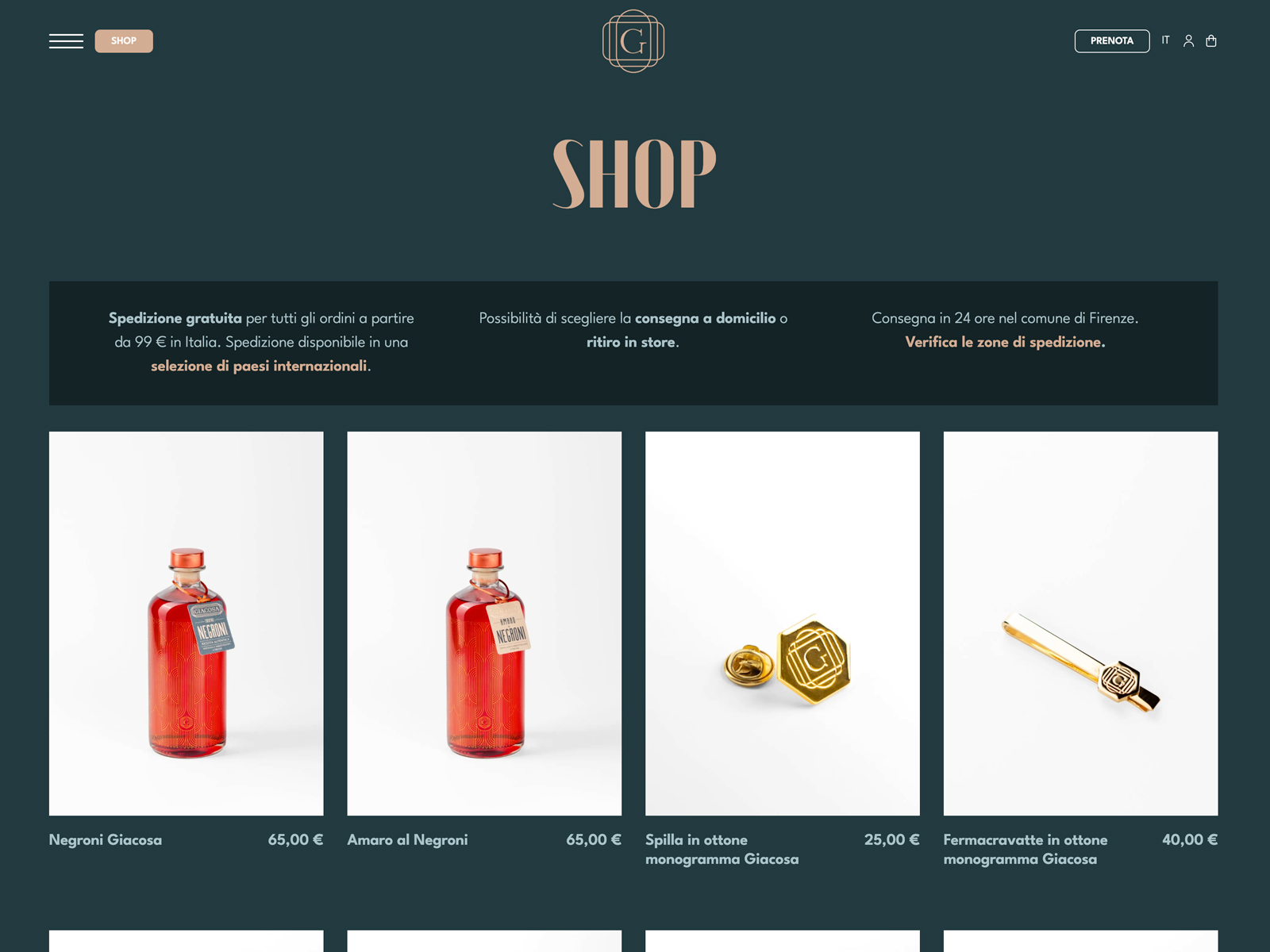 Giacosa - shop