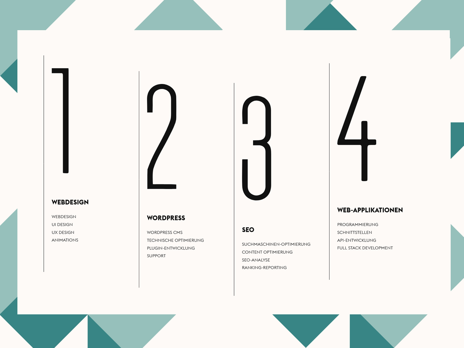 Using bold Typography to make elements stand...