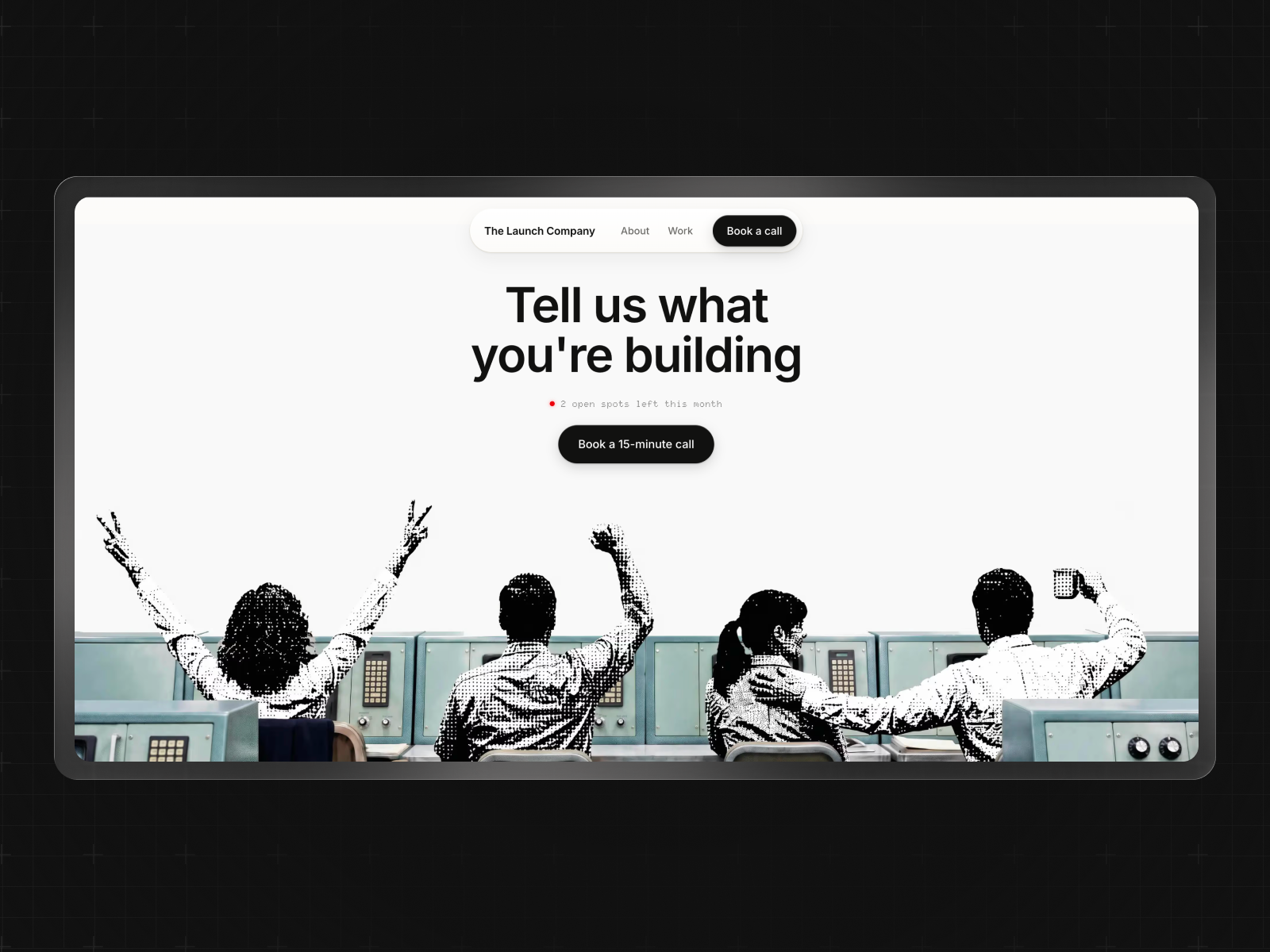 footer - mission control