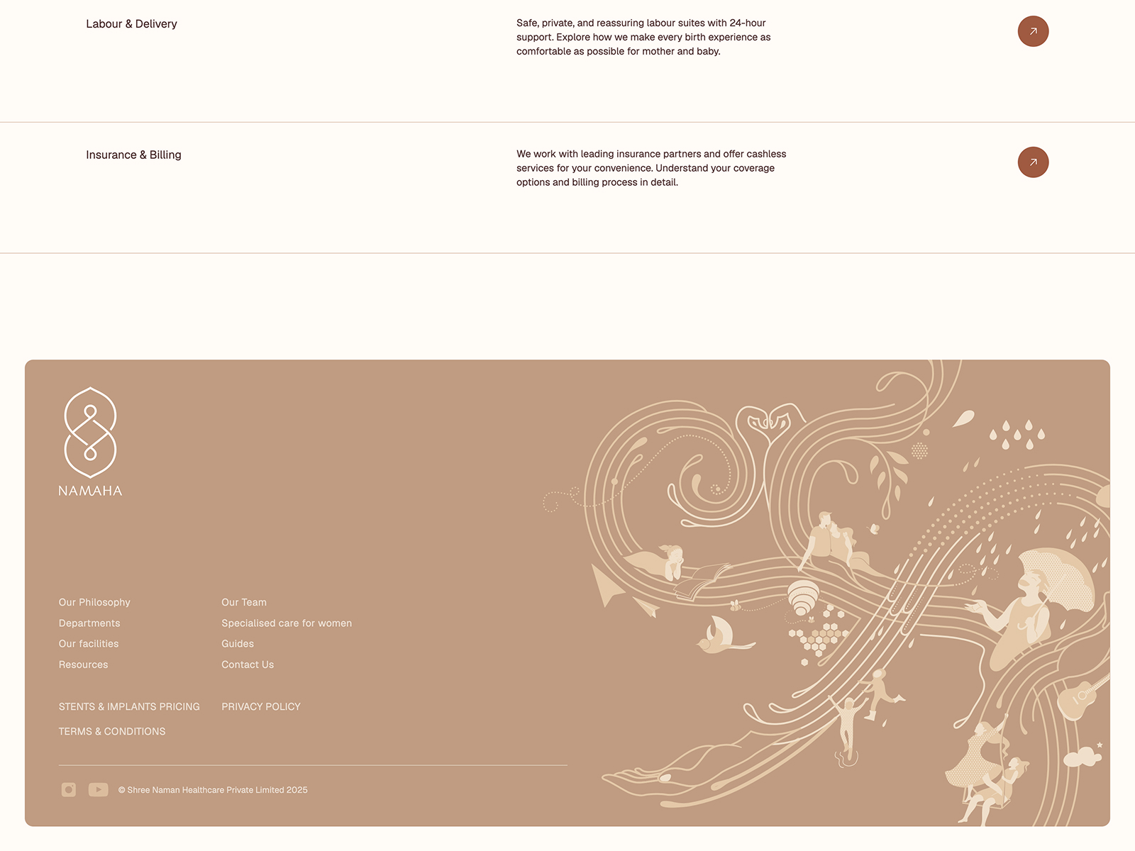 Illustrated Footer
