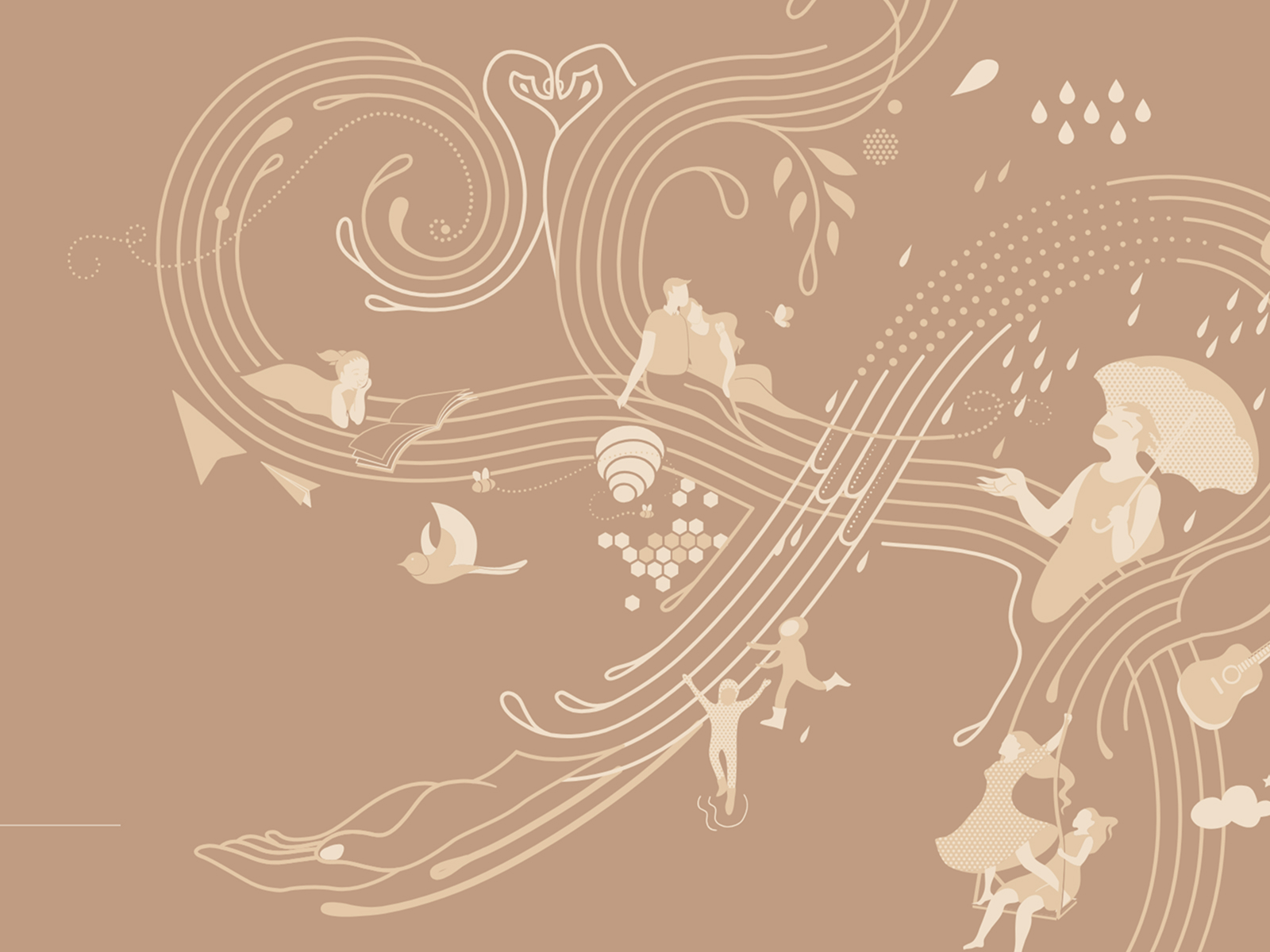 Illustrated Footer
