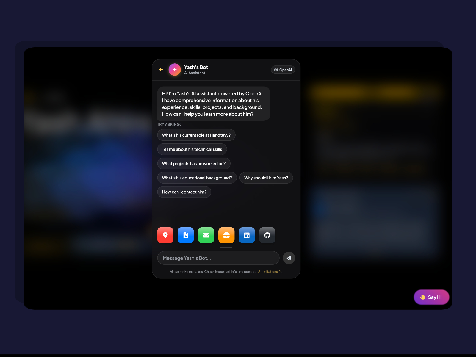 ChatBot - Minimal AI-Powered