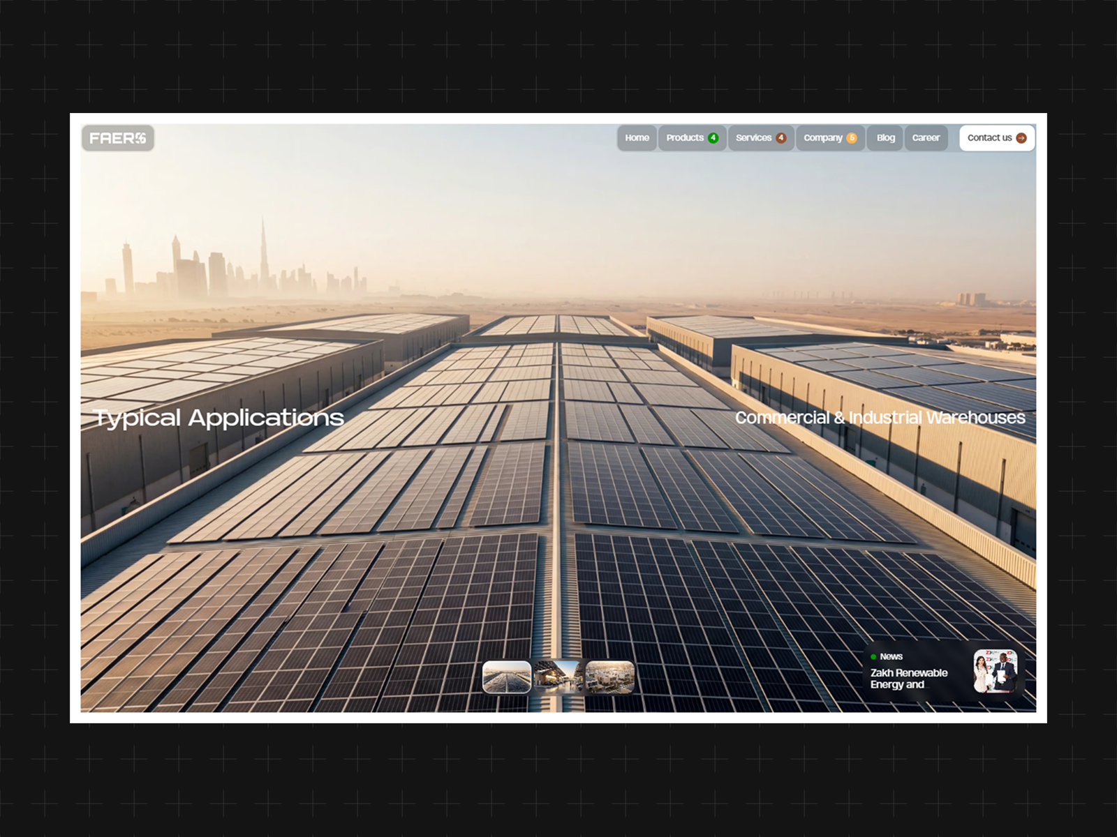 Solar panels page