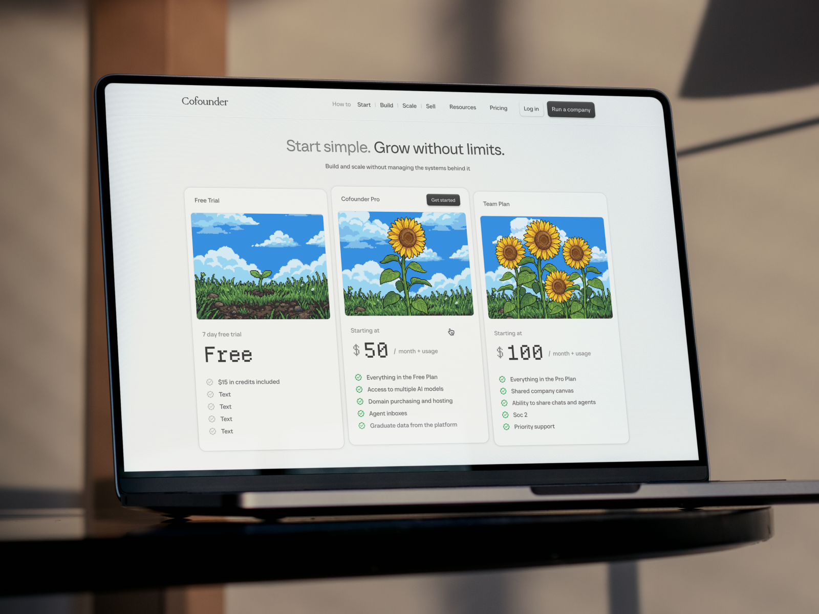 Pricing Page