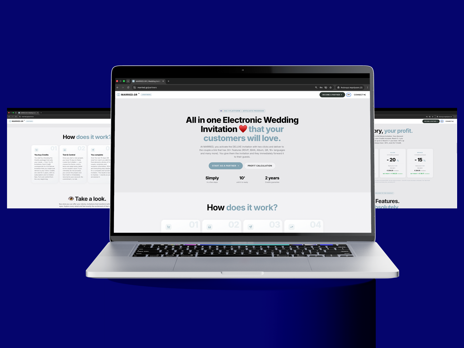 B2C Invitation Builder + B2B Partner Dashboard