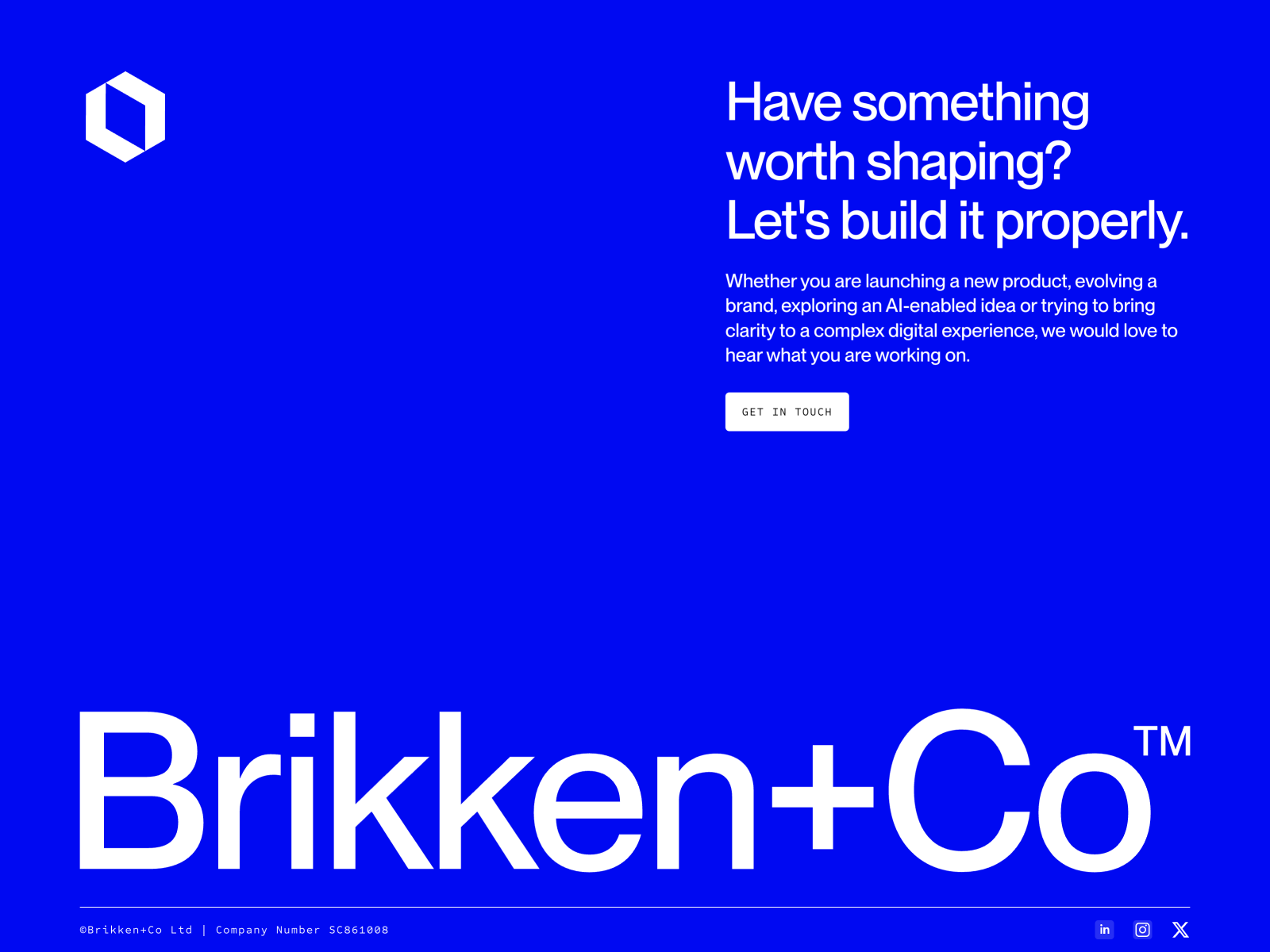 Brikken+Co — Footer