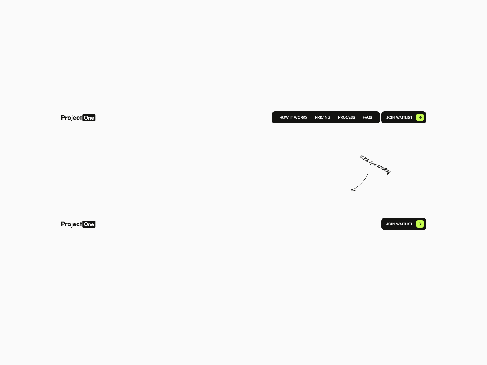 Parts of the nav bar hides upon scrolling...