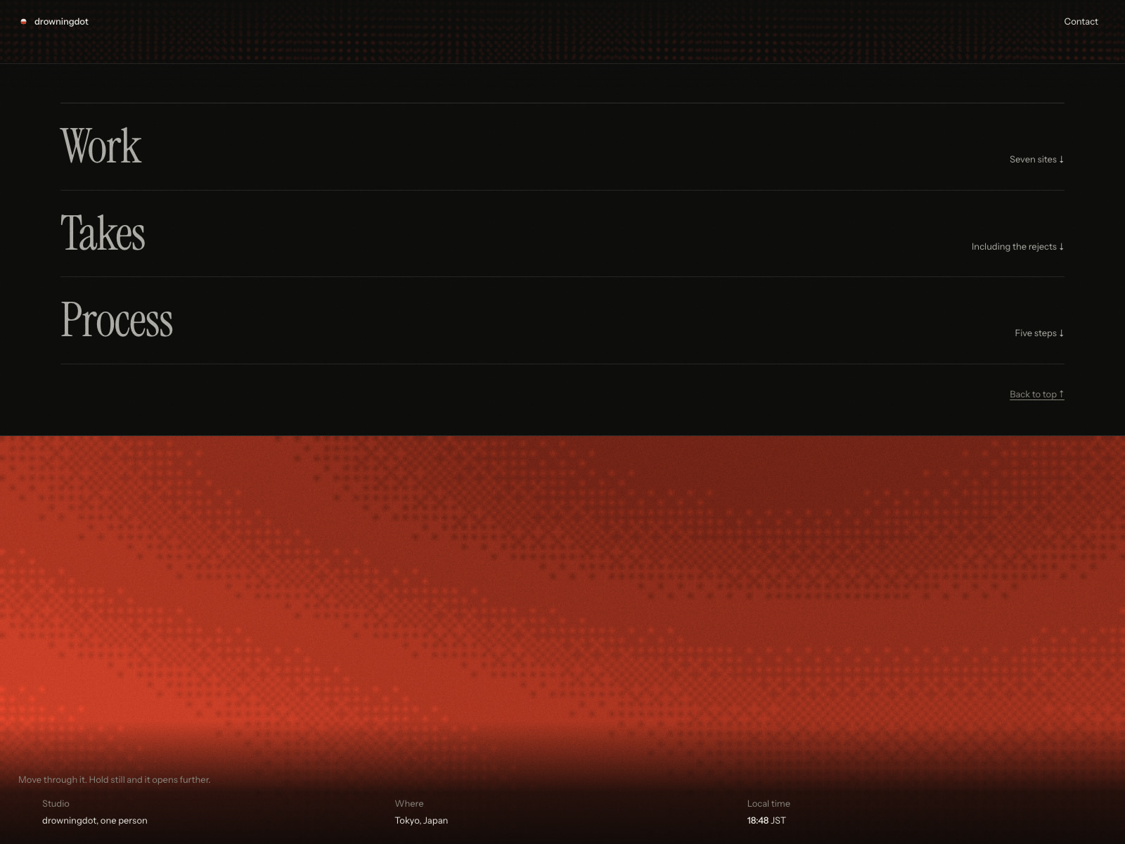 Red water footer