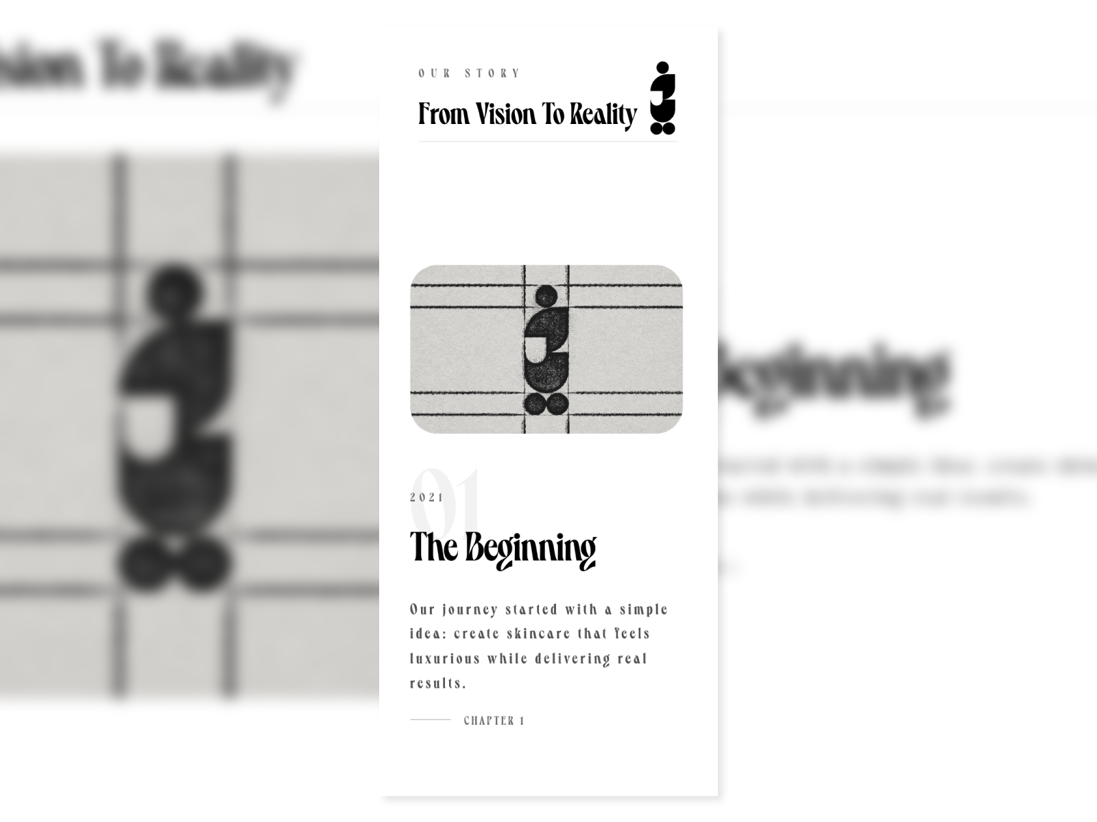 This section tells the brand's story and highlights its key milestones through a horizontal scrolling experience, allowing users to explore its journey in a fluid, engaging, and visually immersive way.