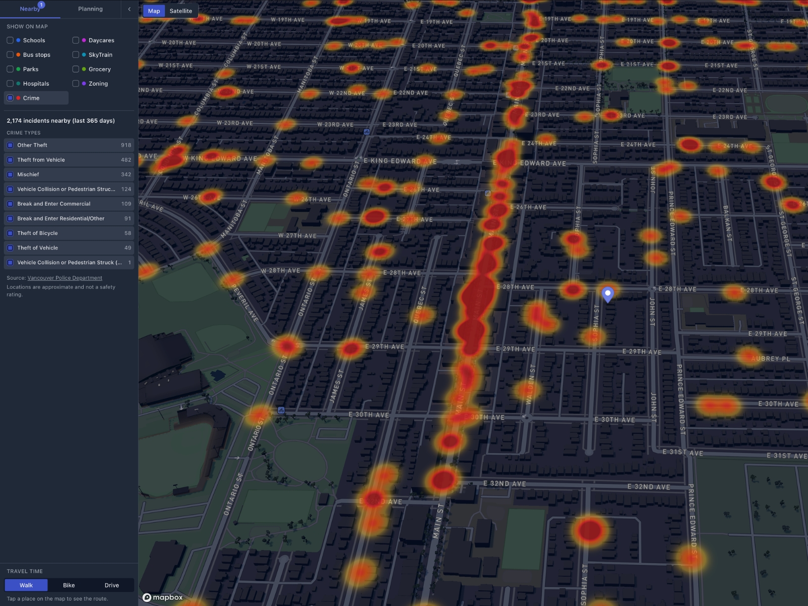 Neighborhood maps
