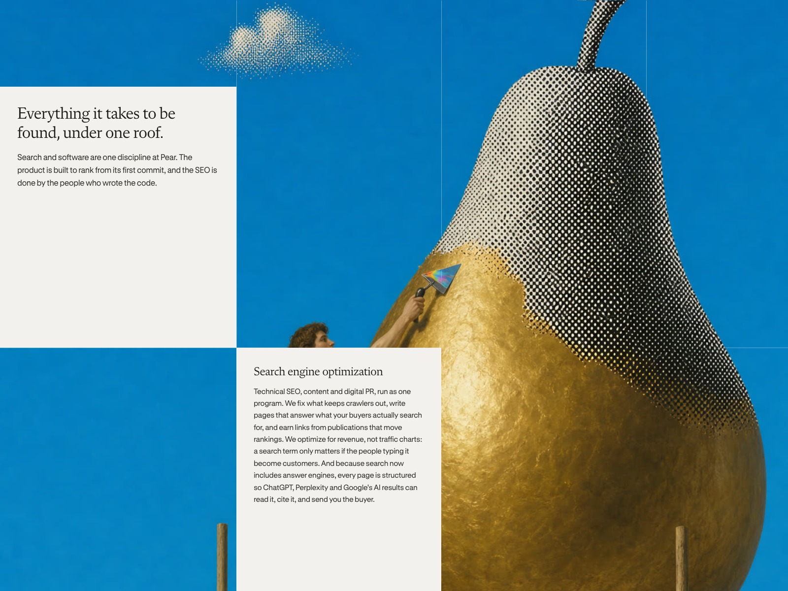 Gilding the pear — the services spread
