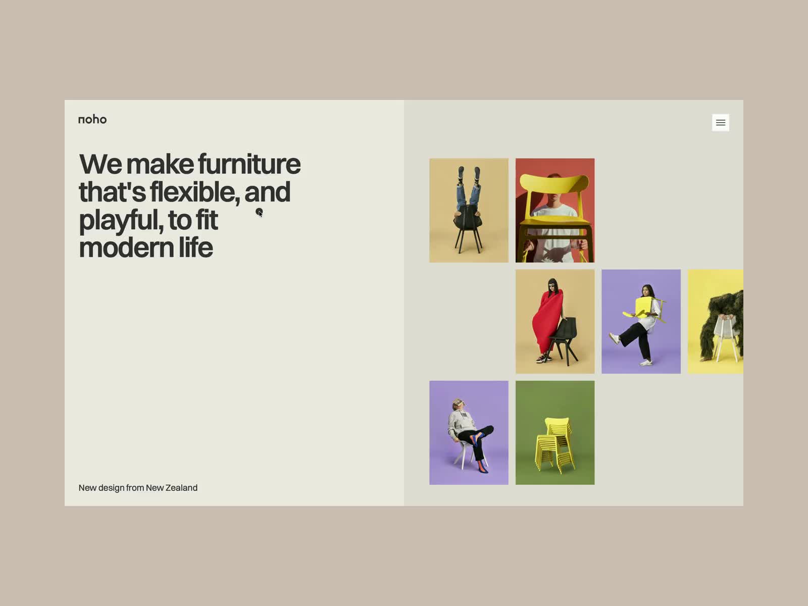 Noho - Page Scroll - Gallery Interaction