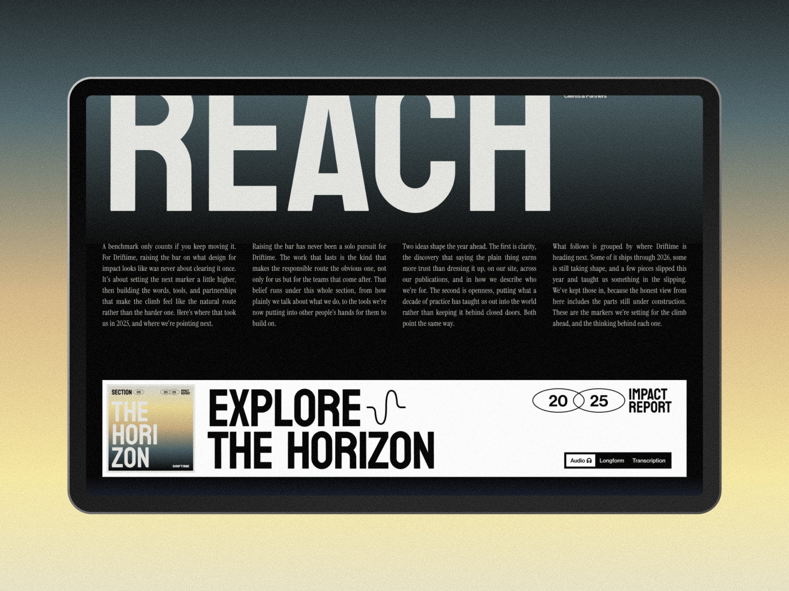 Page Content & Sound Exploration UI