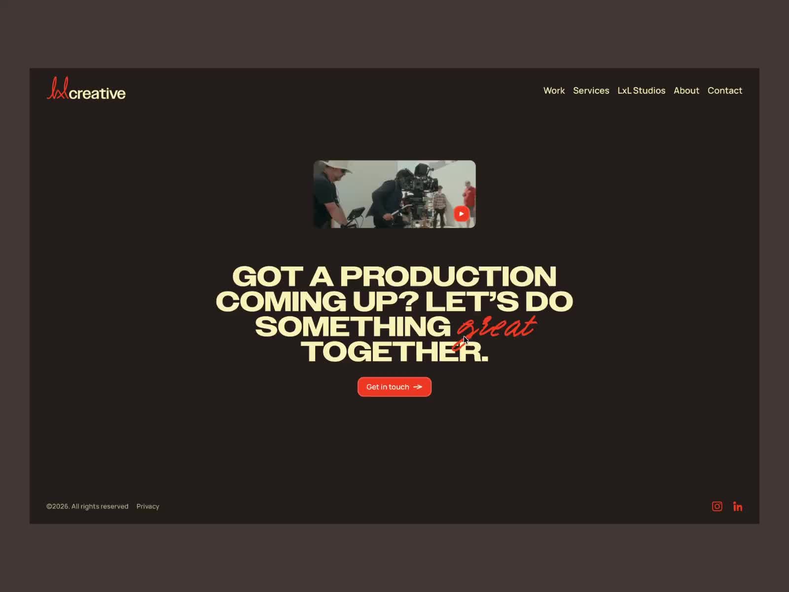 LxL Creative - Footer