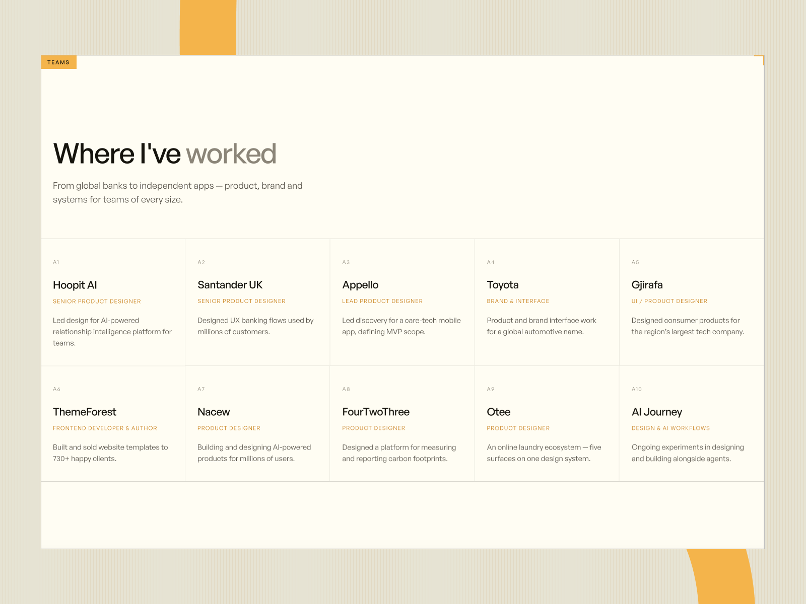 Layouts and sections