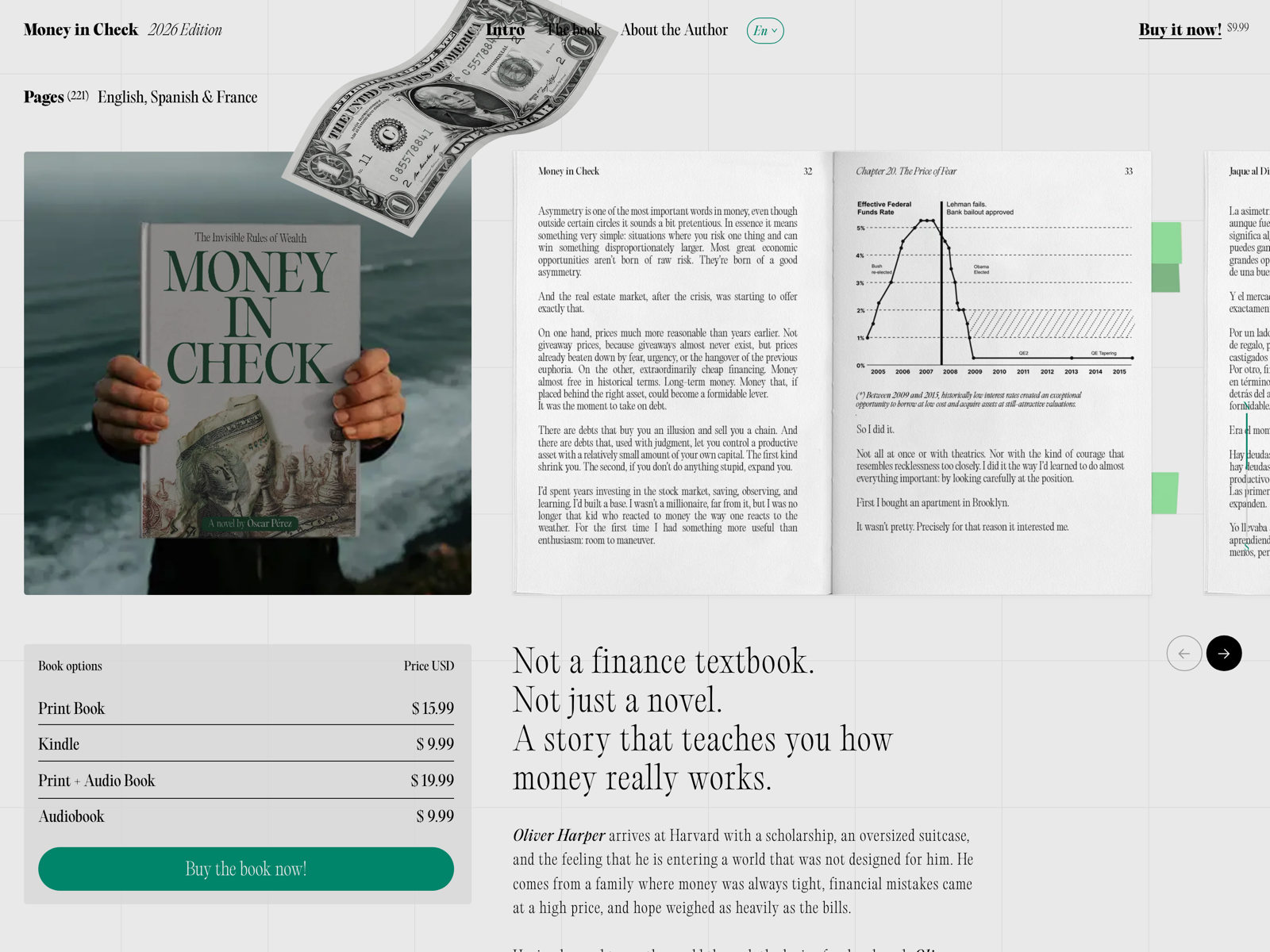 The book — cover, interior slider and pricing...