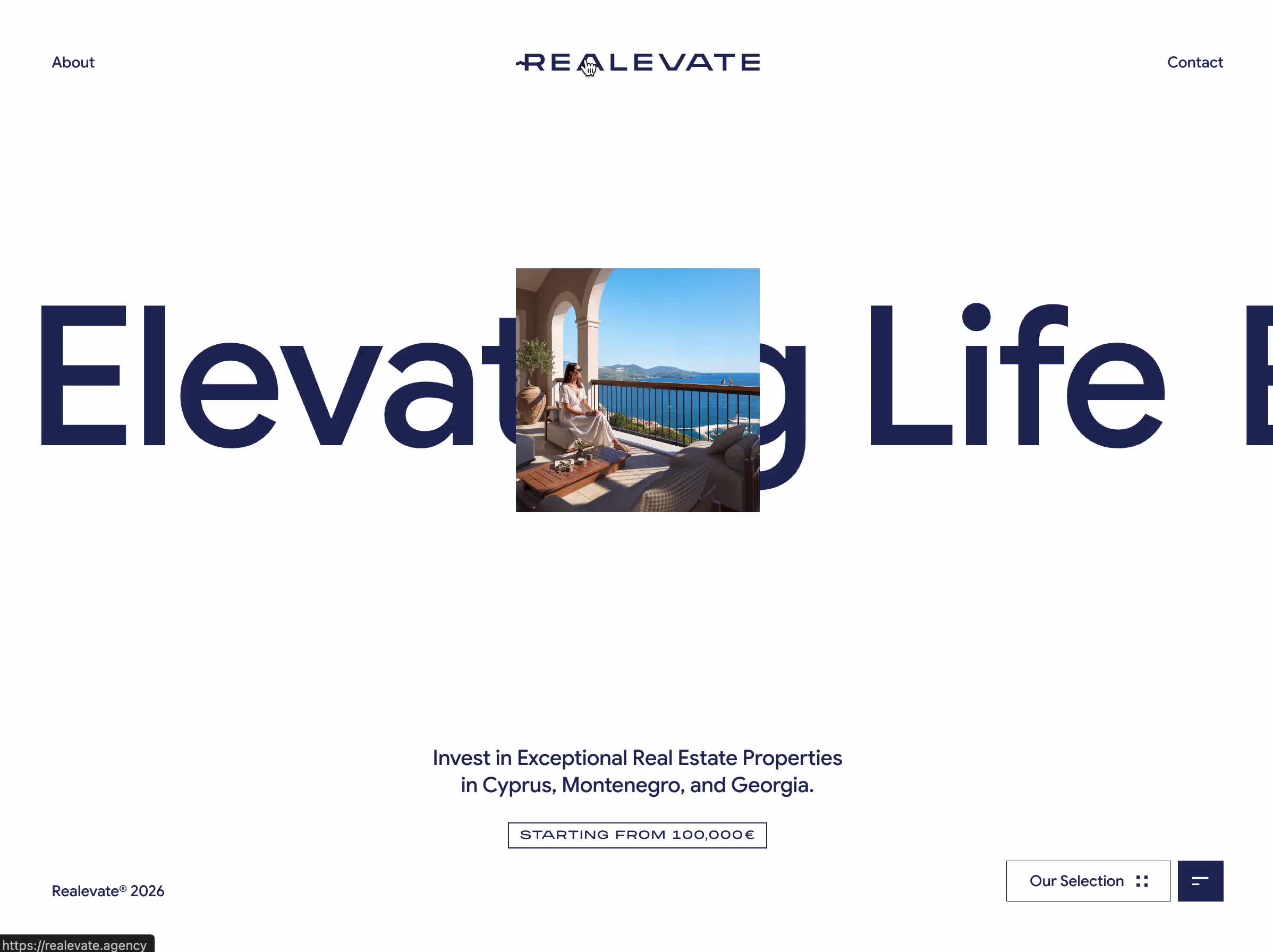 Realevate - Page Transition Between Links