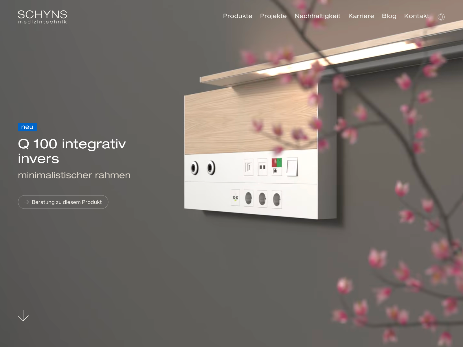 Productpage with Hero-Video und SVG-Animation