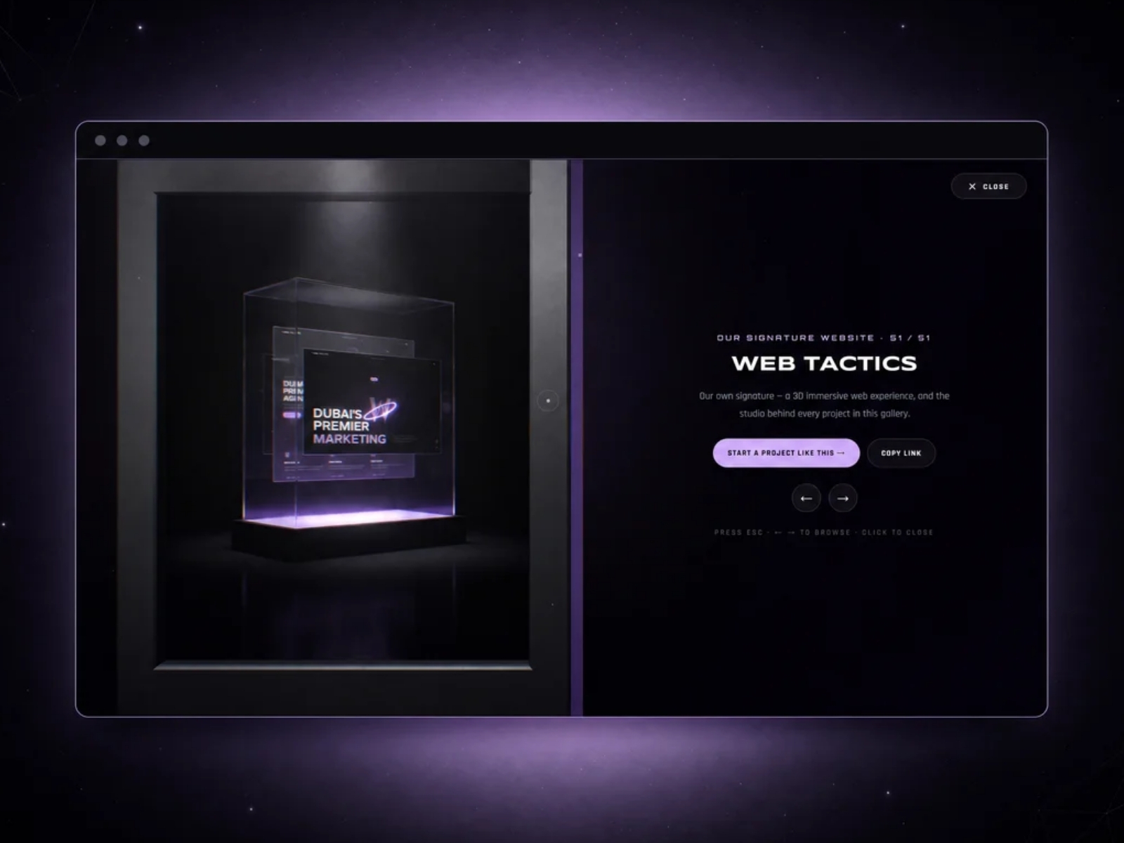Infinite gallery